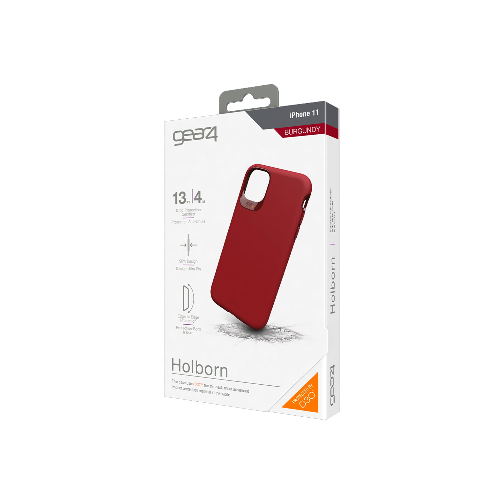 Gear4 - Holborn Case For Apple Iphone 11 - Burgundy