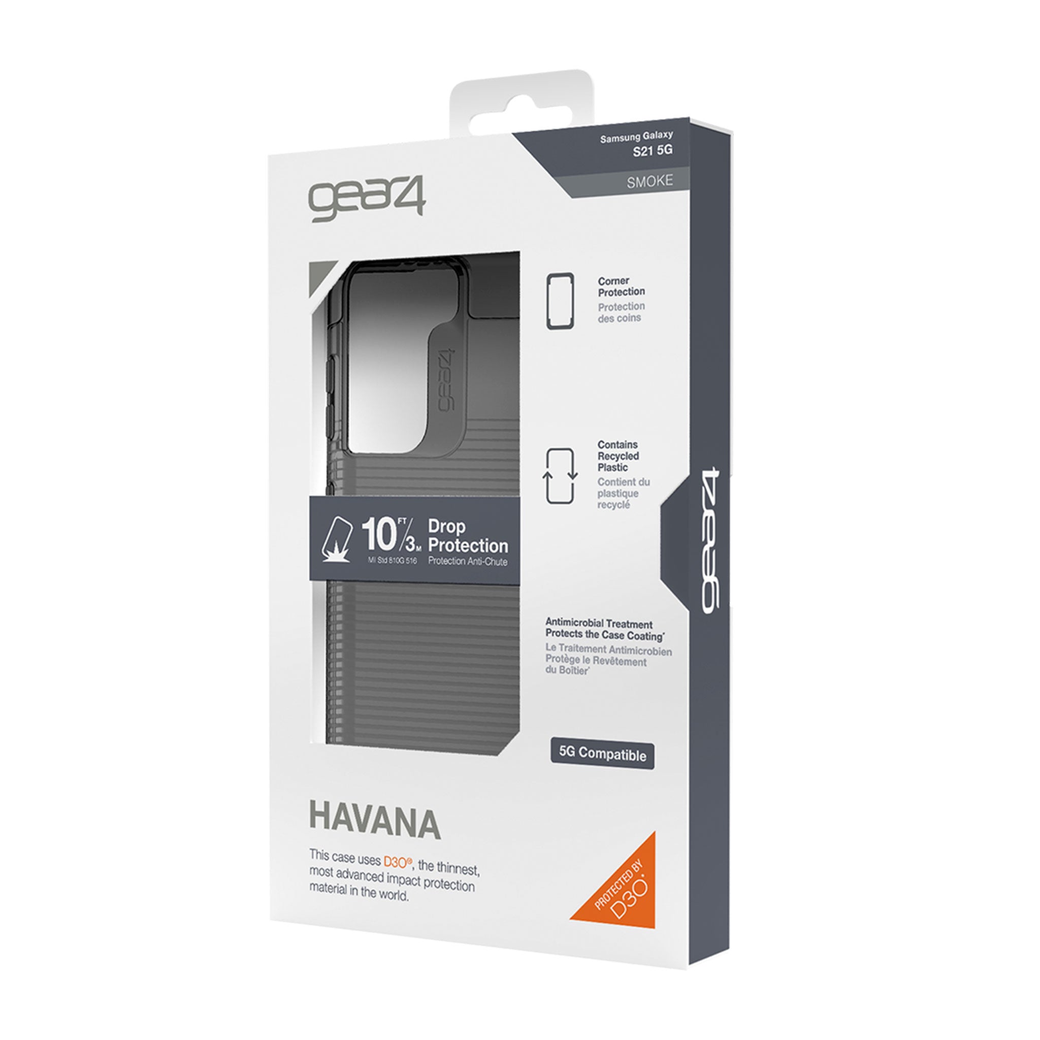 Gear4 - Havana Case For Samsung Galaxy S21 5g - Smoke