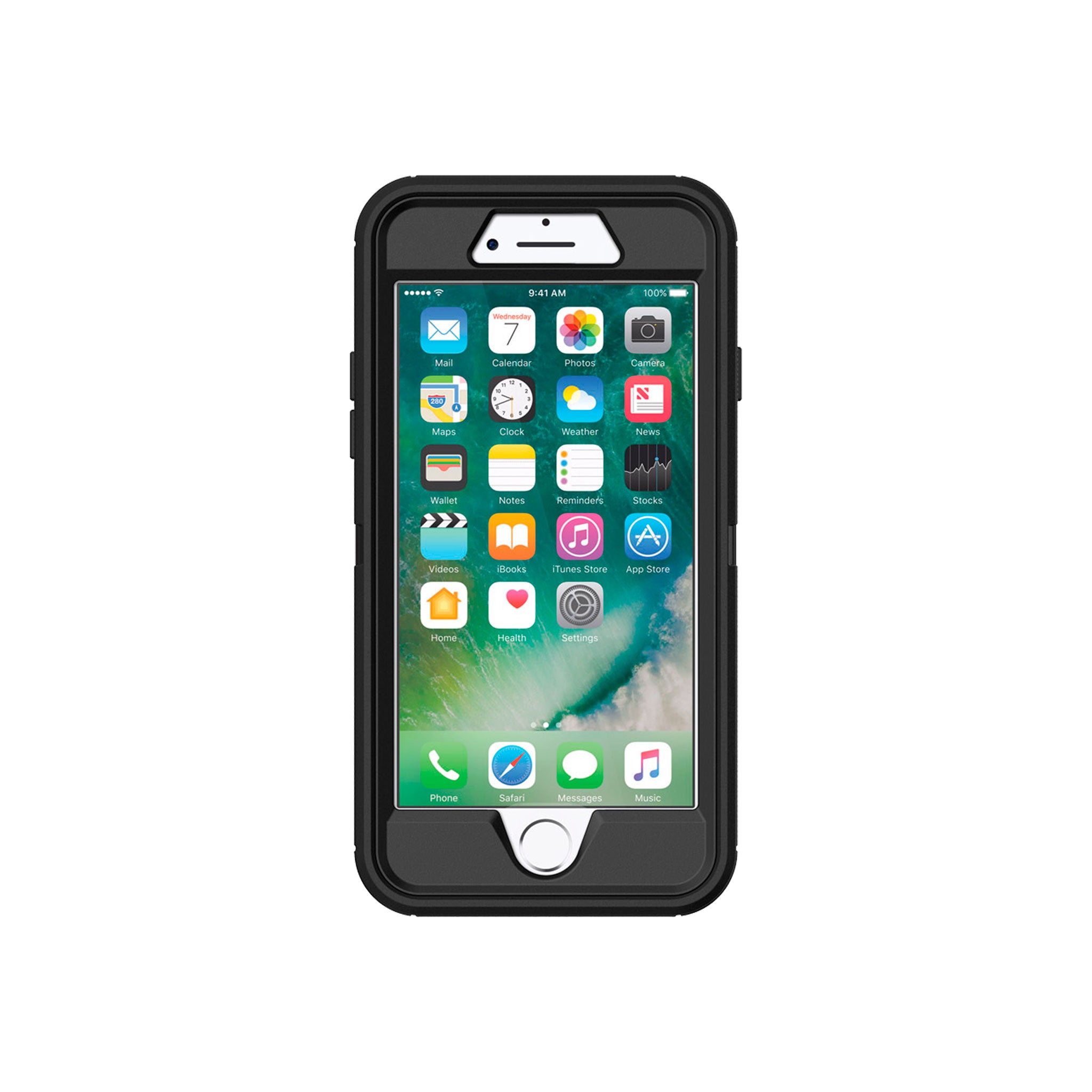 OtterBox - Apple Defender for iPhone 8 / 7 - Black