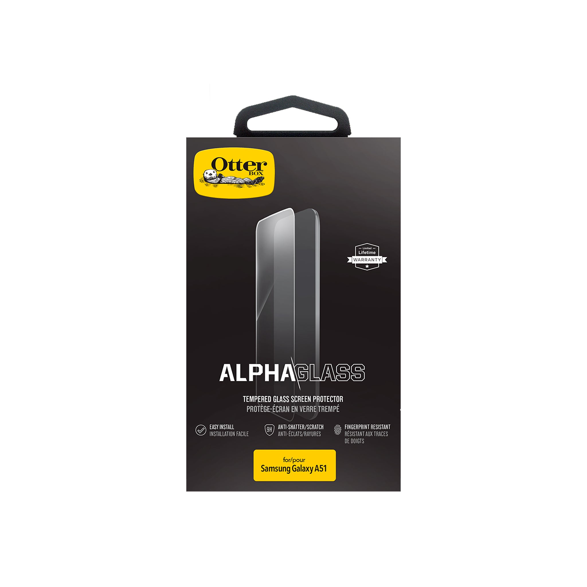 OtterBox - Alpha Glass Screen Protector for Galaxy A51 - Clear