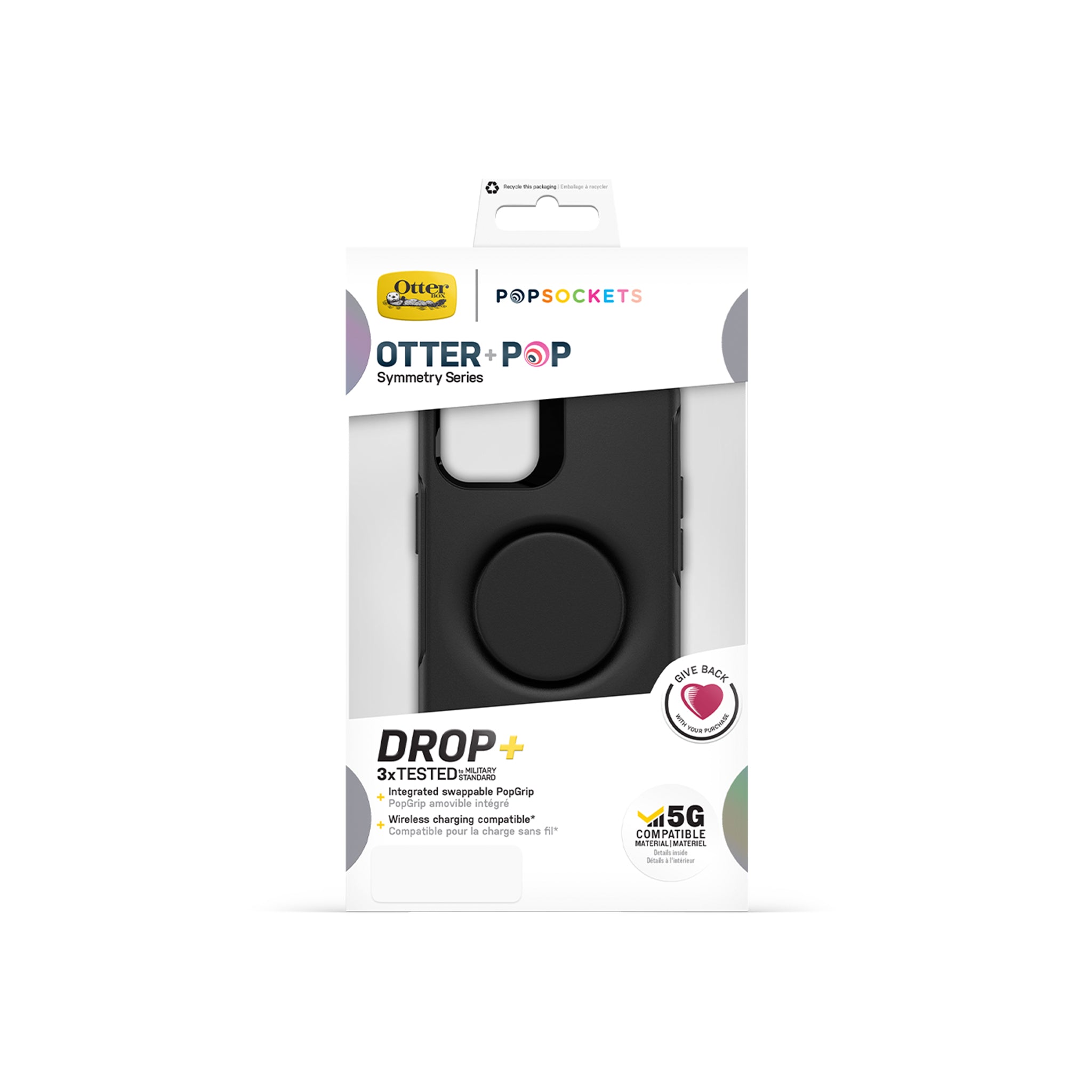 OtterBox - Otter + Pop Symmetry for Iphone 12 Mini - Black
