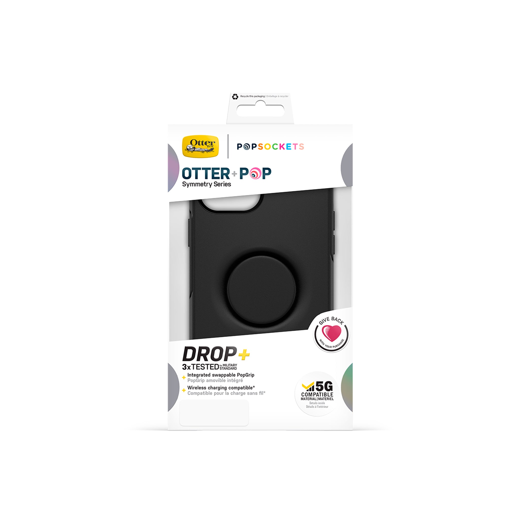 OtterBox - Otter + Pop Symmetry for iPhone 12 Pro Max - Black