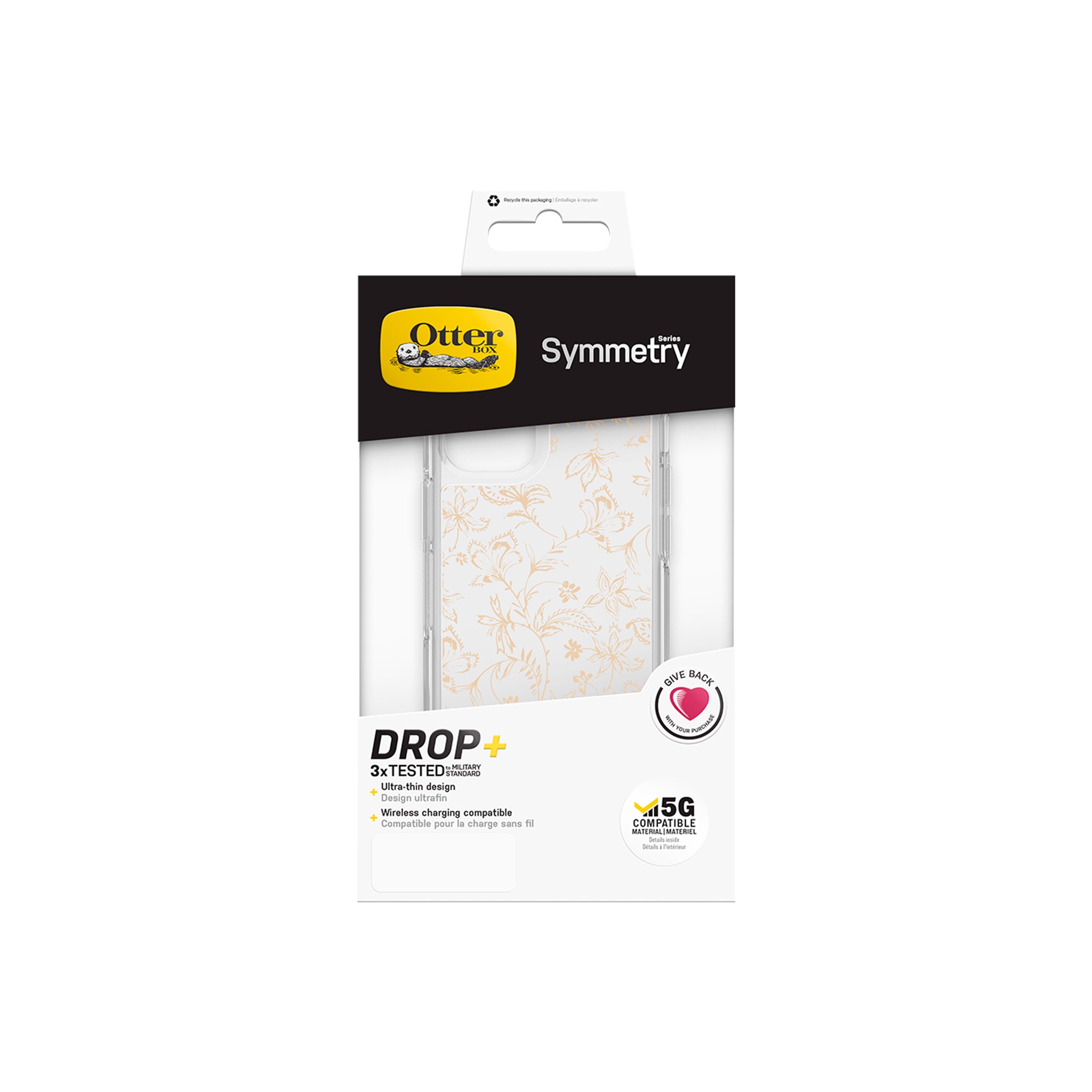 OtterBox - Symmetery Clear for iPhone 12 mini - Wallflower