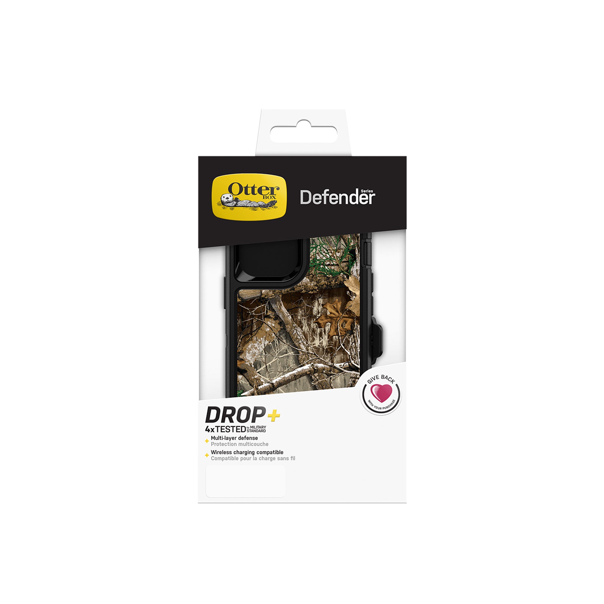 OtterBox - Defender for iPhone 12 / 12 Pro - RealTree Edge Black