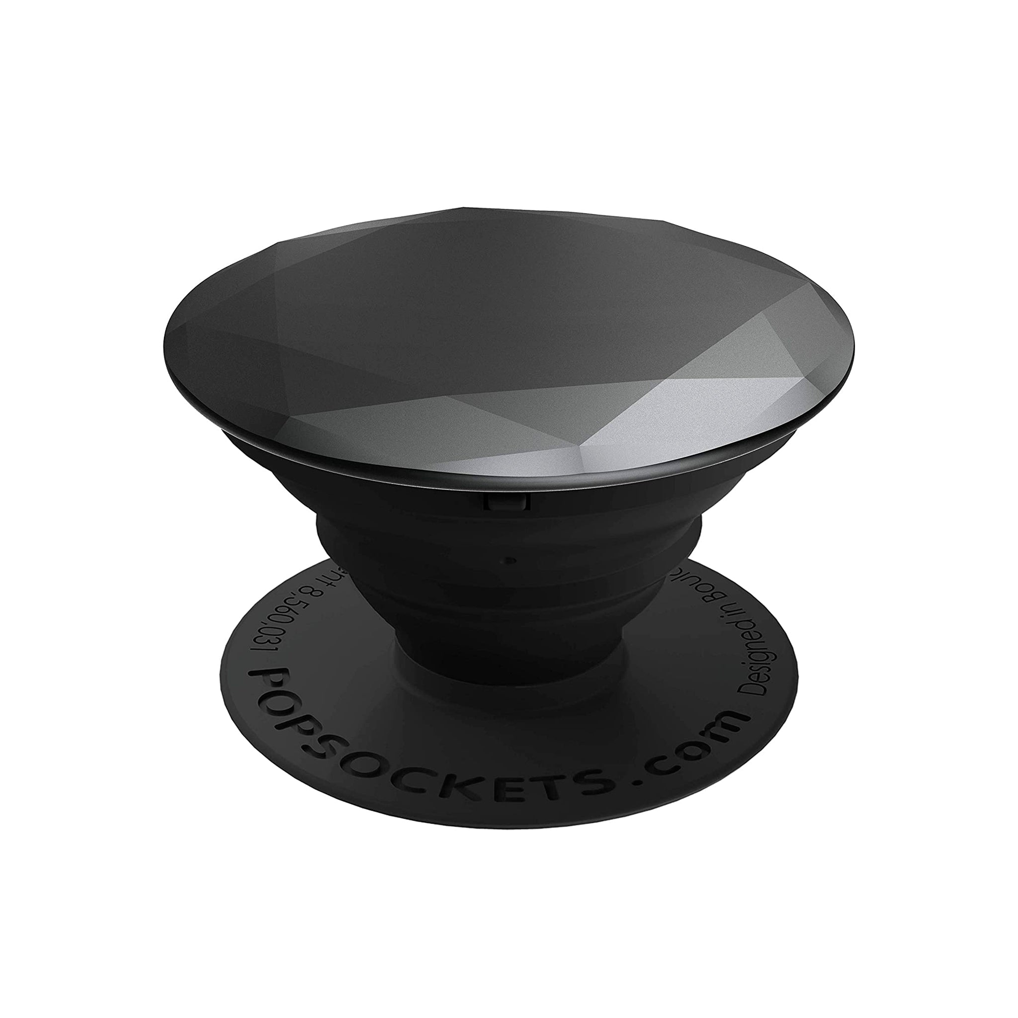 Popsockets - Popgrip Premium Metallic Diamond Swappable Device Stand And Grip -  Black