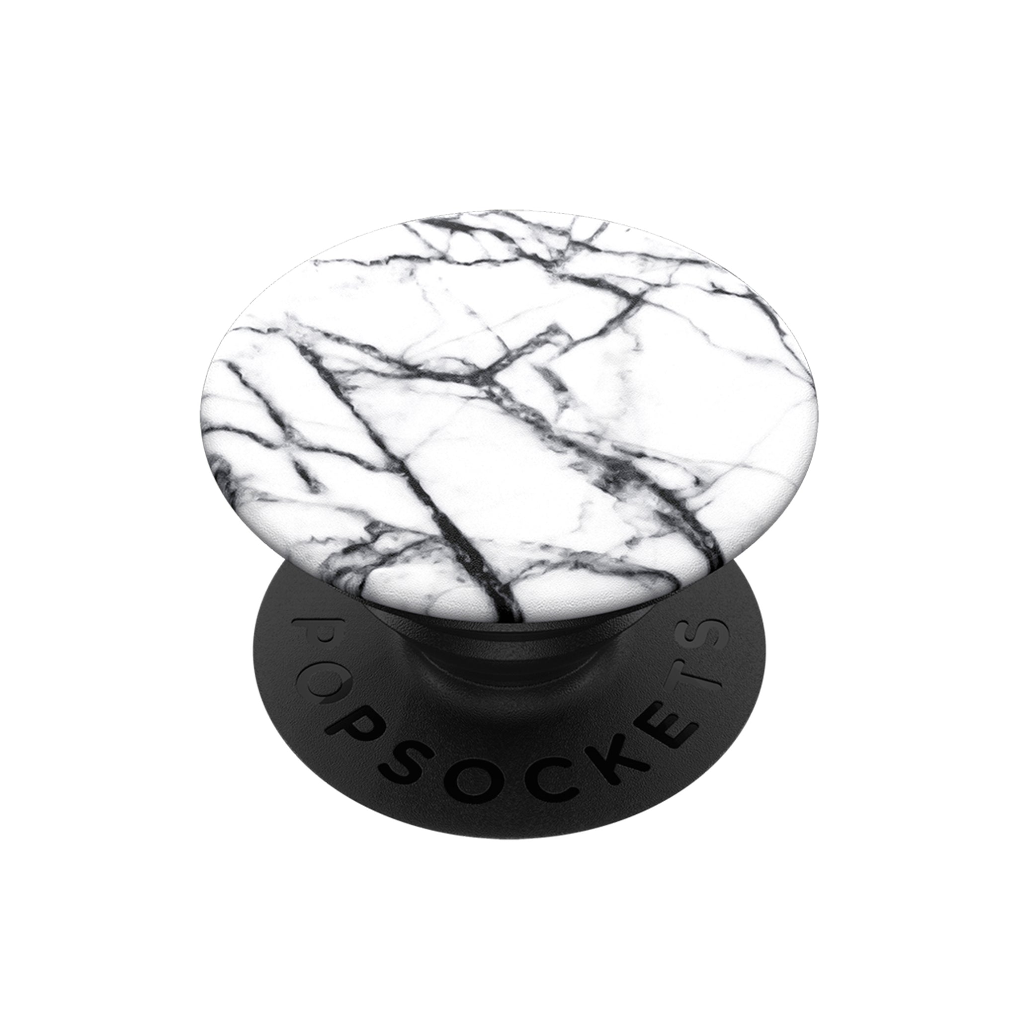 Popsockets - Popgrip Swappable Nature Device Stand And Grip - Dove White Marble