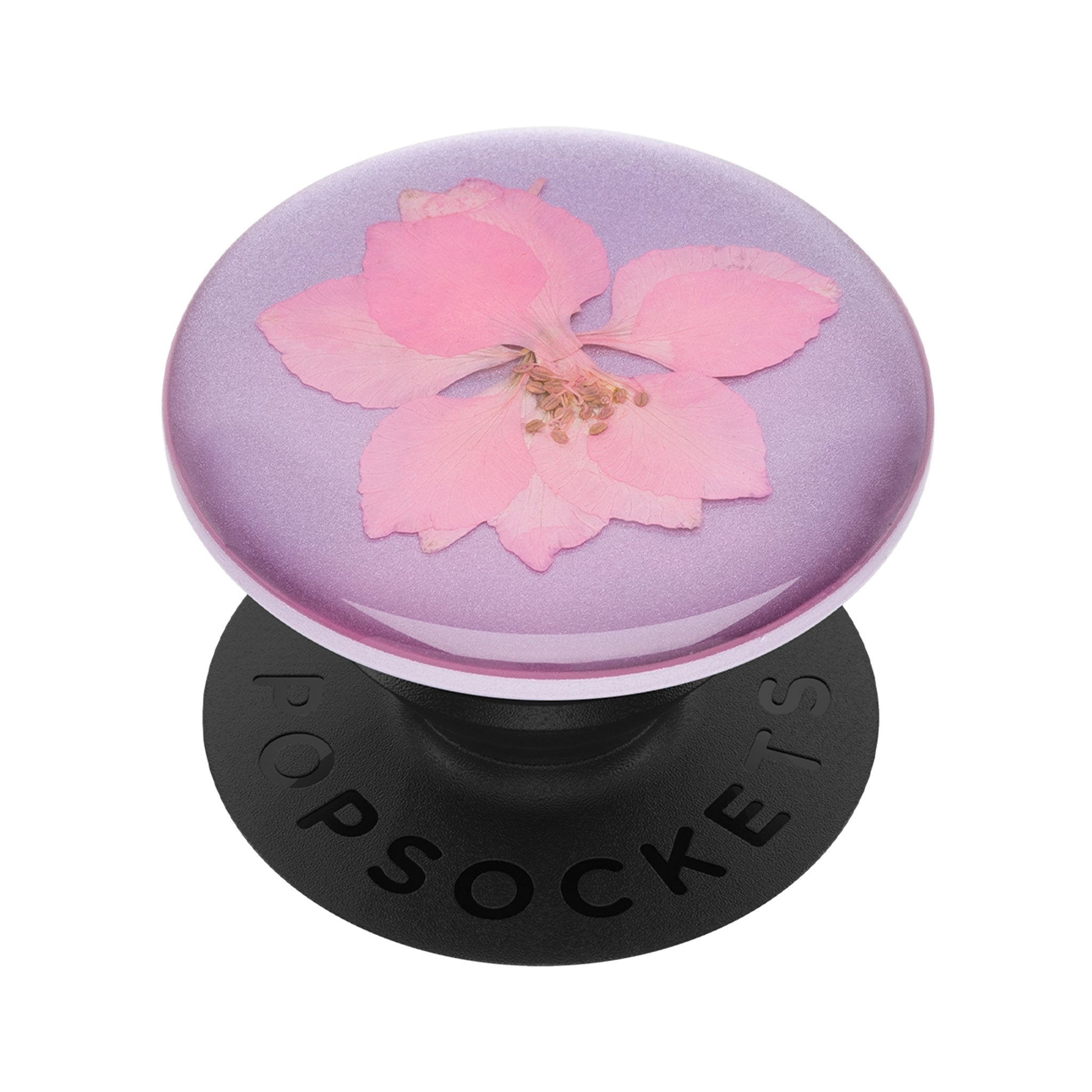 Popsockets - Popgrip Premium - Pressed Flower Delphinium Pink