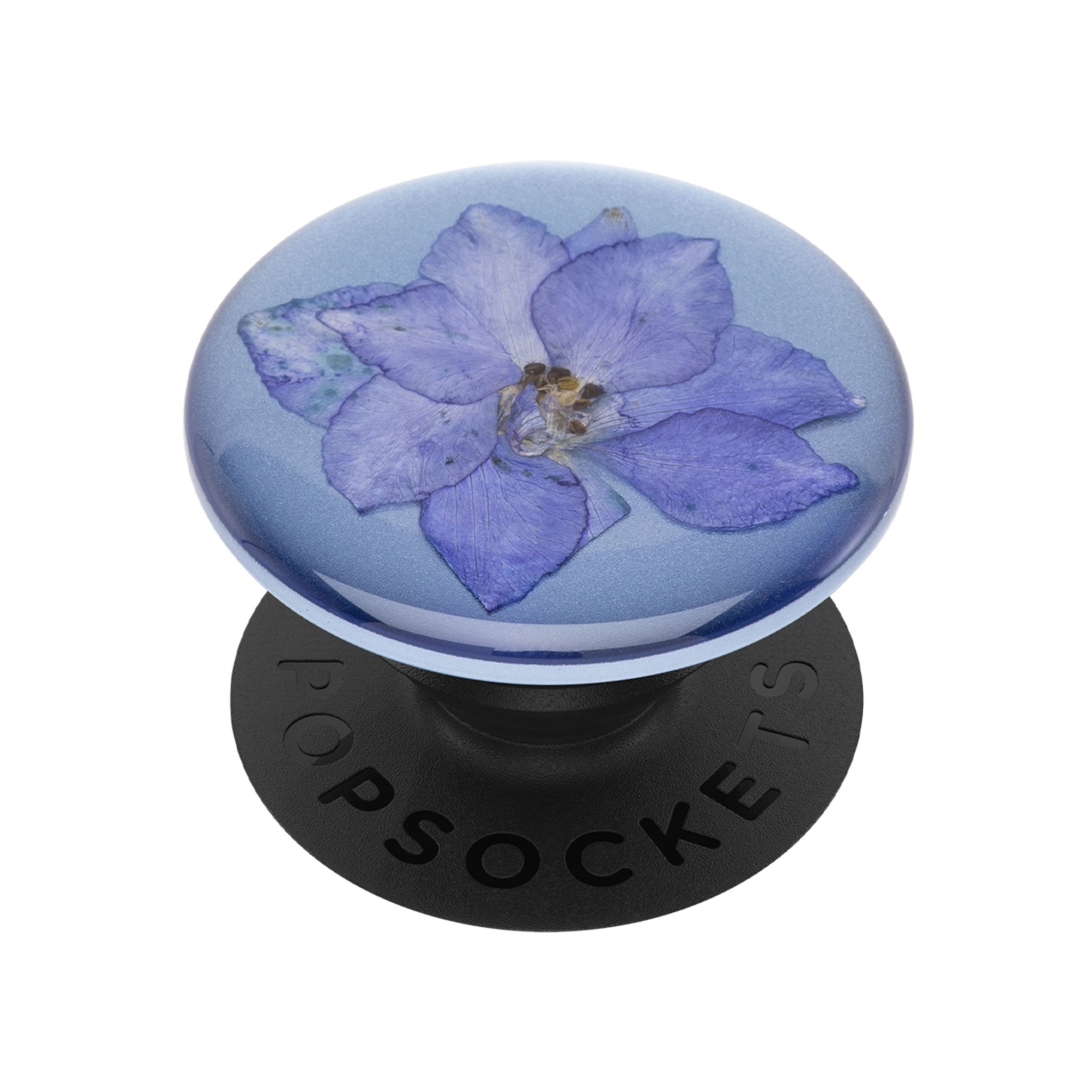 Popsockets - Popgrip Premium - Pressed Flower Larkspur Purple