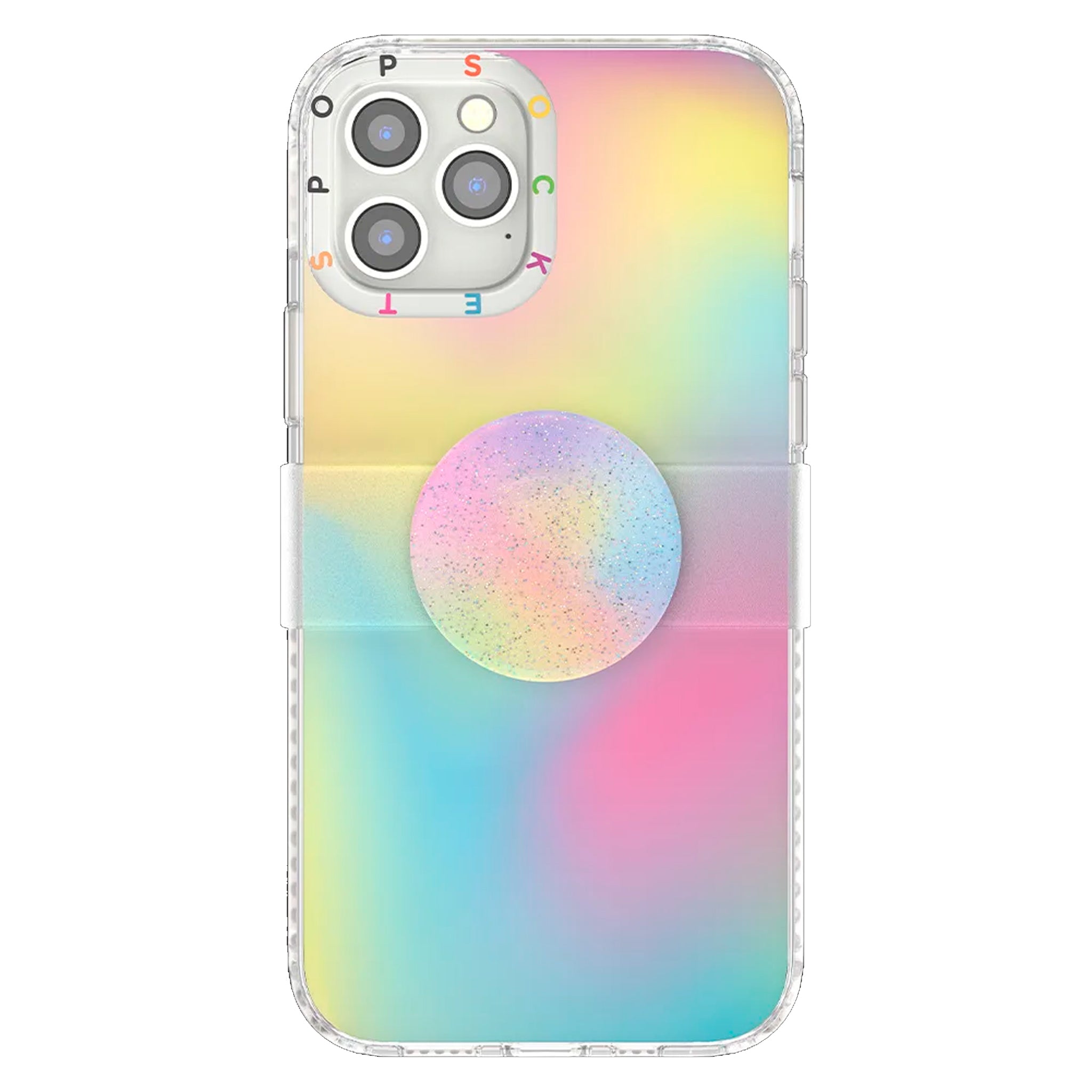 Popsockets - Popgrip Slide Case For Apple Iphone 12 / 12 Pro - Glitter Abstract