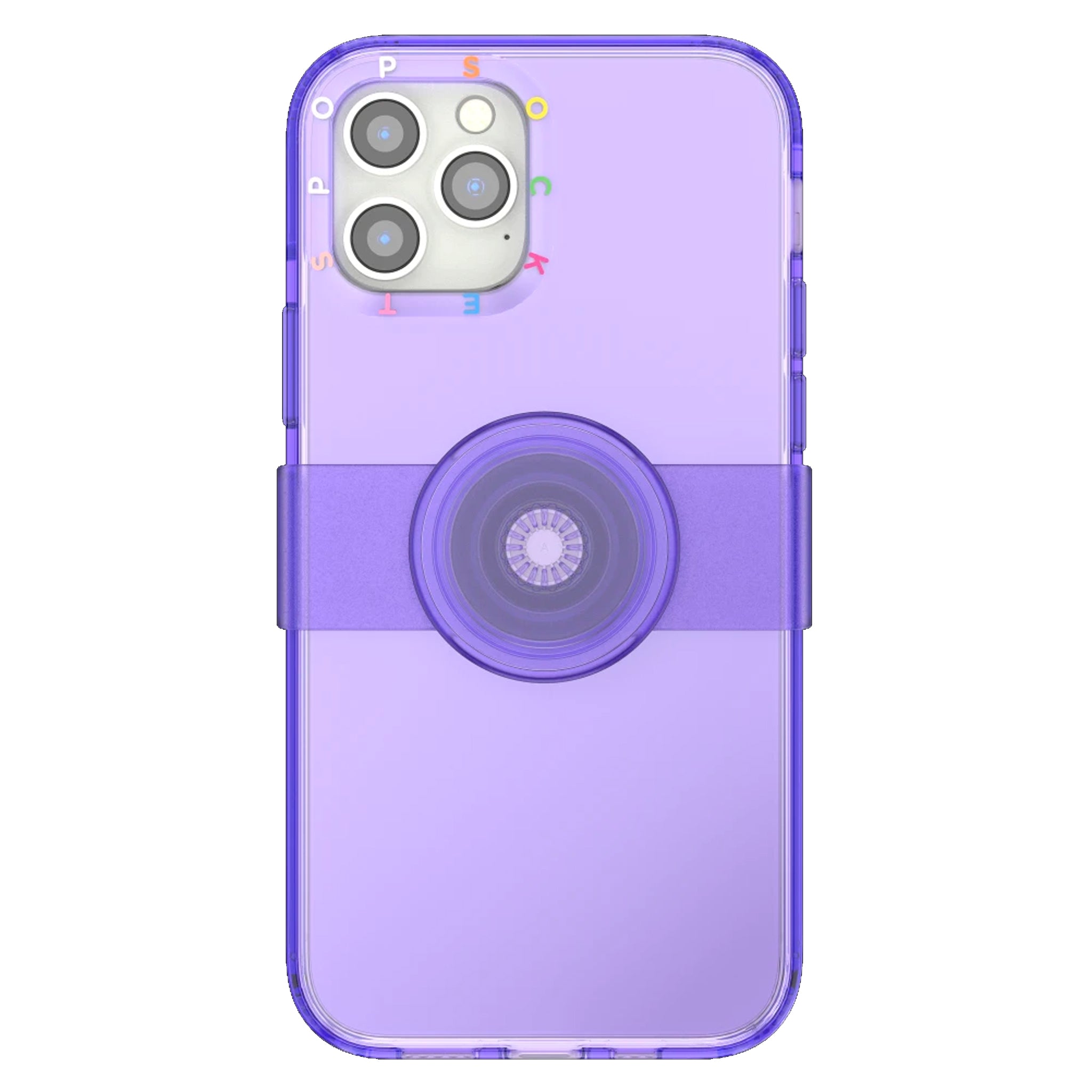 Popsockets - Popgrip Slide Case For Apple Iphone 12 / 12 Pro - Purple Ice