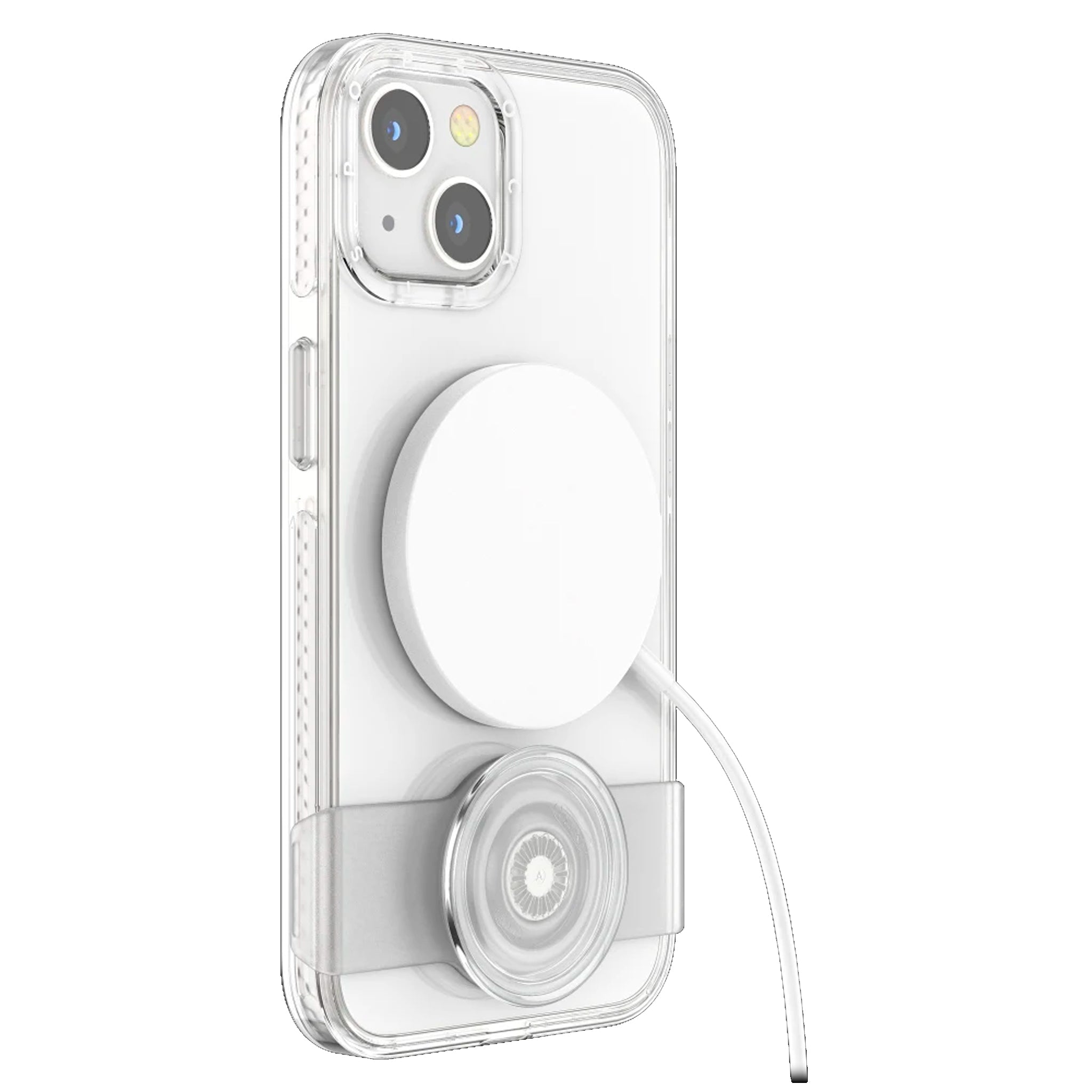 Popsockets - Popgrip Slide Case For Apple Iphone 13 - Clear