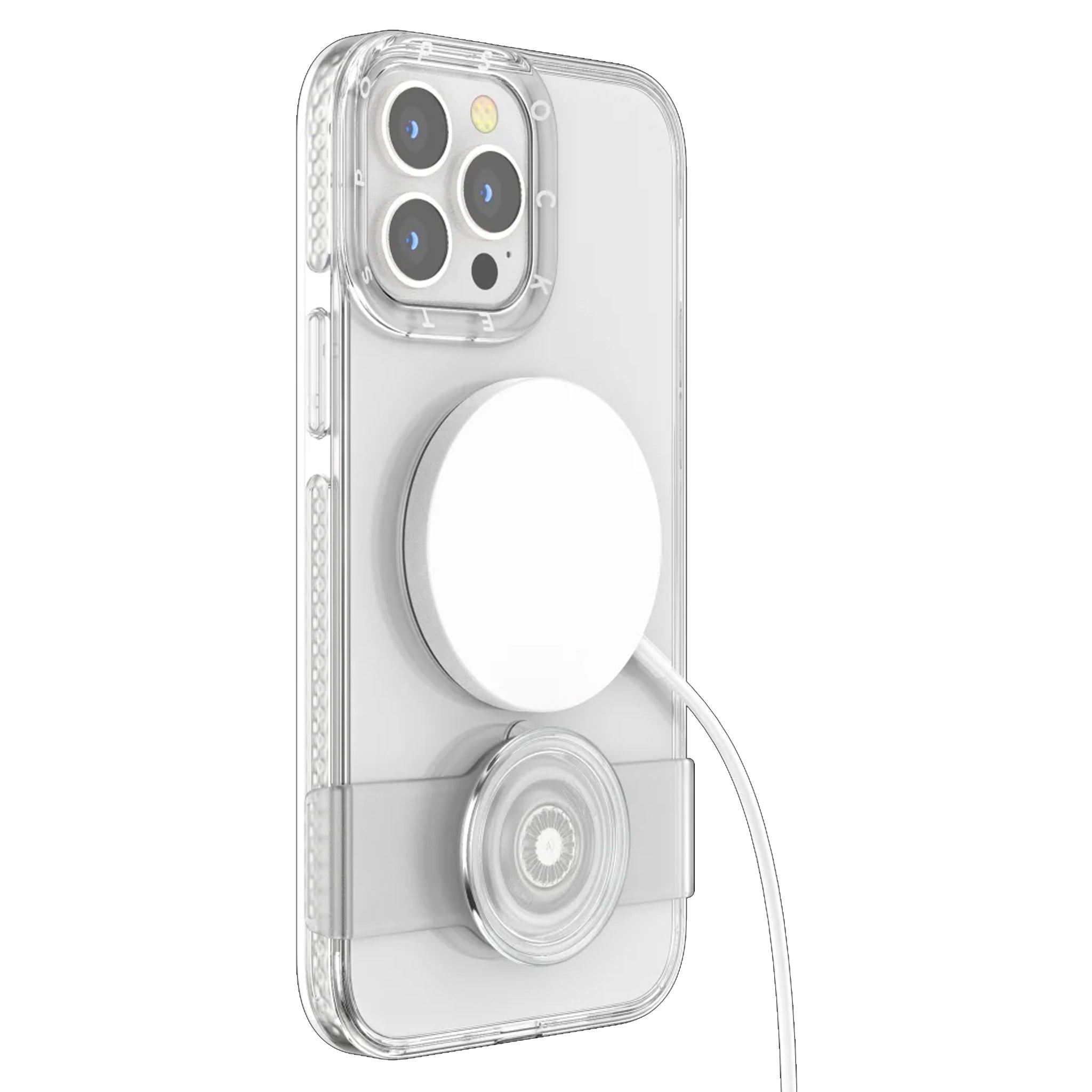 Popsockets - Magsafe Popgrip Slide Case For Apple Iphone 13 Pro Max - Clear