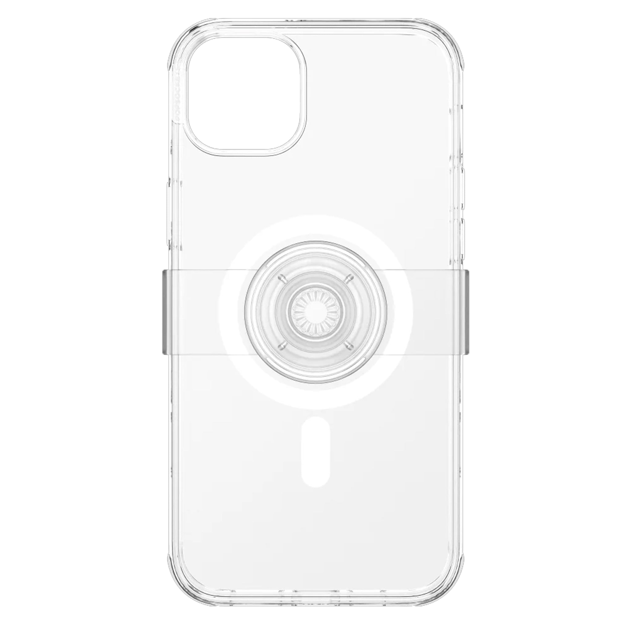 Popsockets - Magsafe Popgrip Slide Case For Apple Iphone 14 Plus - Clear