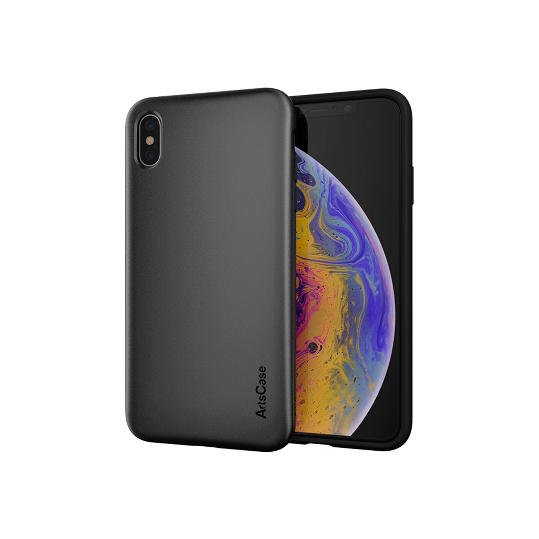ArtsCase - StrongFit Series for Apple iPhone  Xs Max  - Black/Black