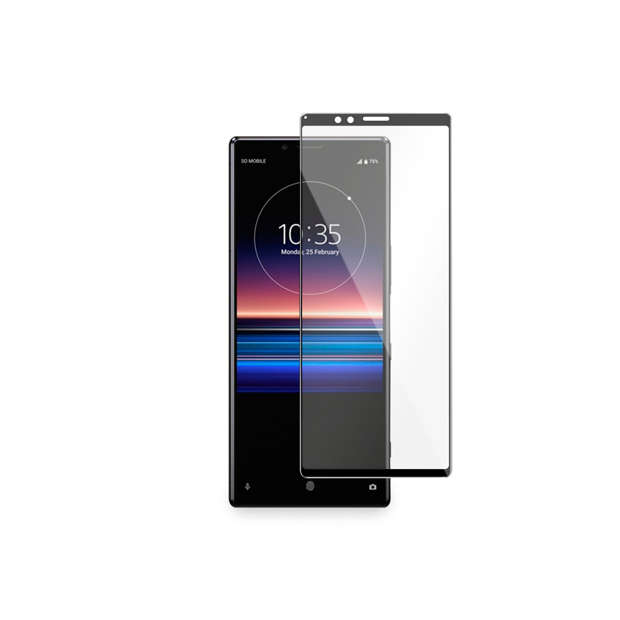 ArtsCase - Strong Shield 2.5D Tempered Glass 9H Hard for Sony Xperia 1 (2019)
