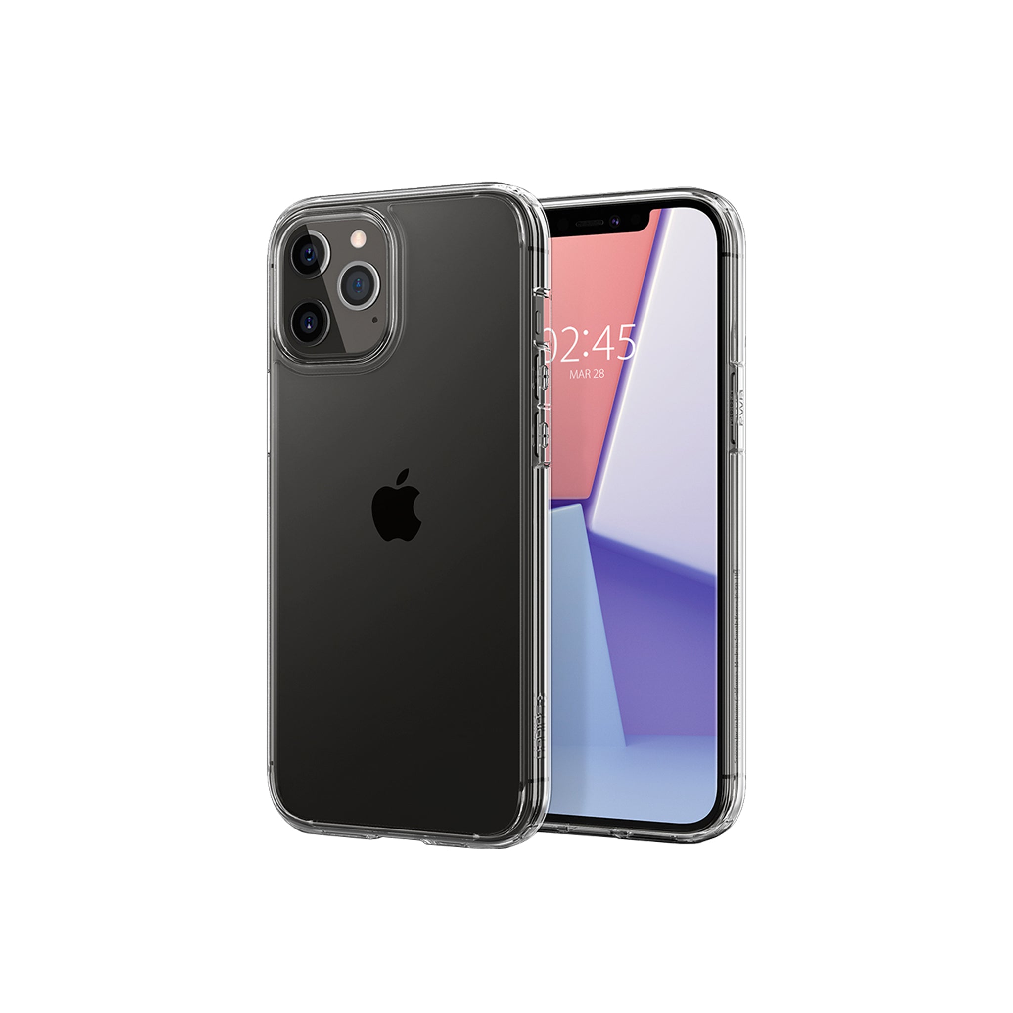 Spigen - Crystal Hybrid Case For Apple Iphone 12 Pro Max - Crystal Clear