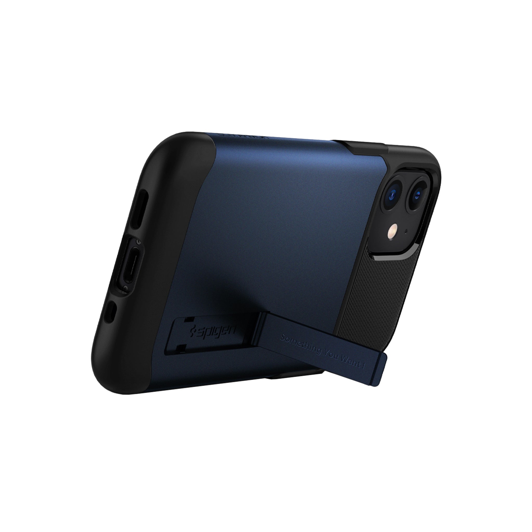 Spigen - Slim Armor Case For Apple Iphone 12 Mini - Navy Blue