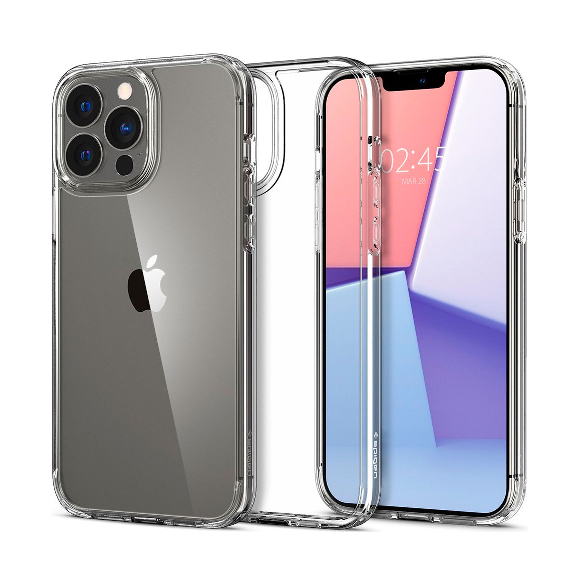 Spigen - Crystal Hybrid Case For Apple Iphone 13 Pro - Crystal Clear