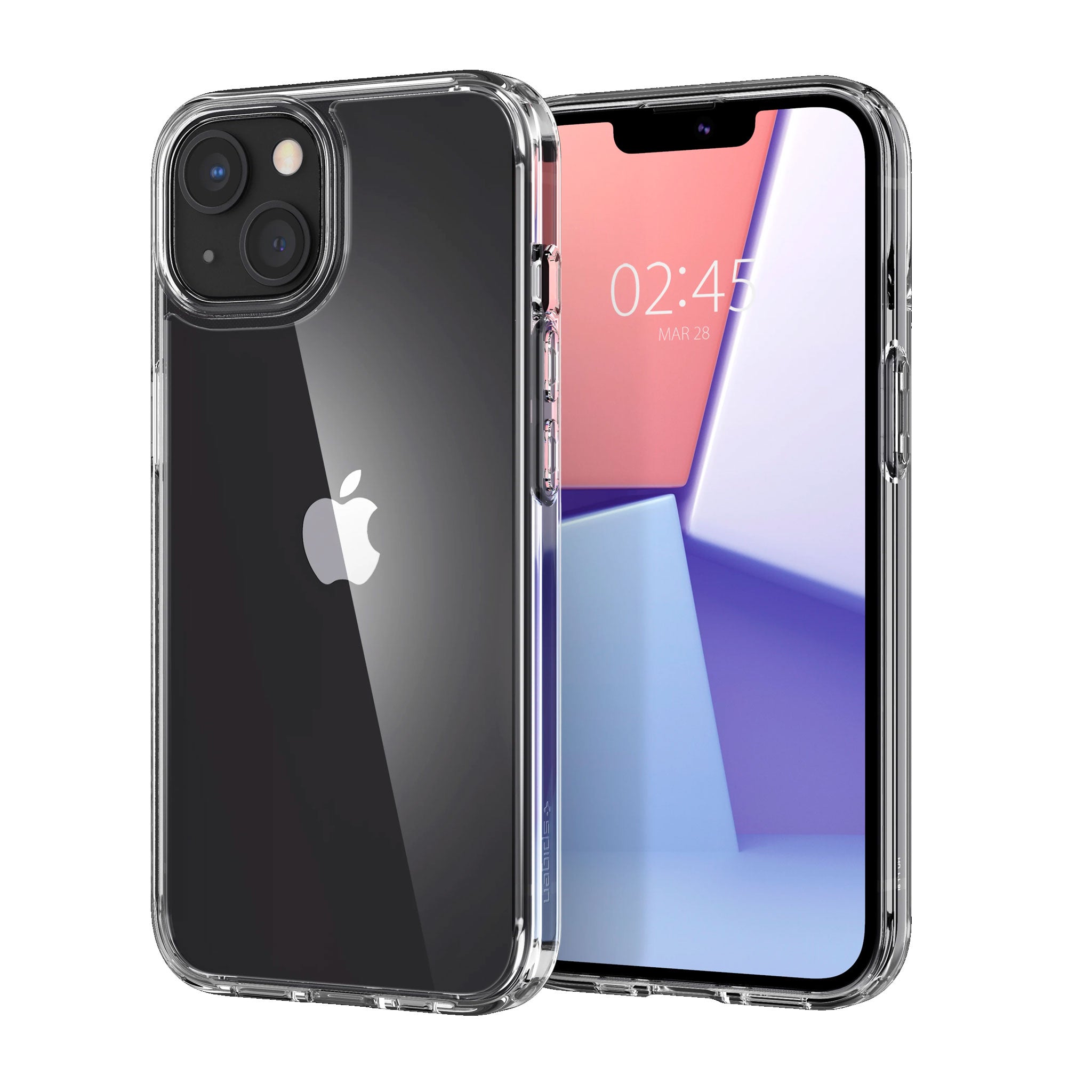 Spigen - Crystal Hybrid Case For Apple Iphone 13 - Crystal Clear
