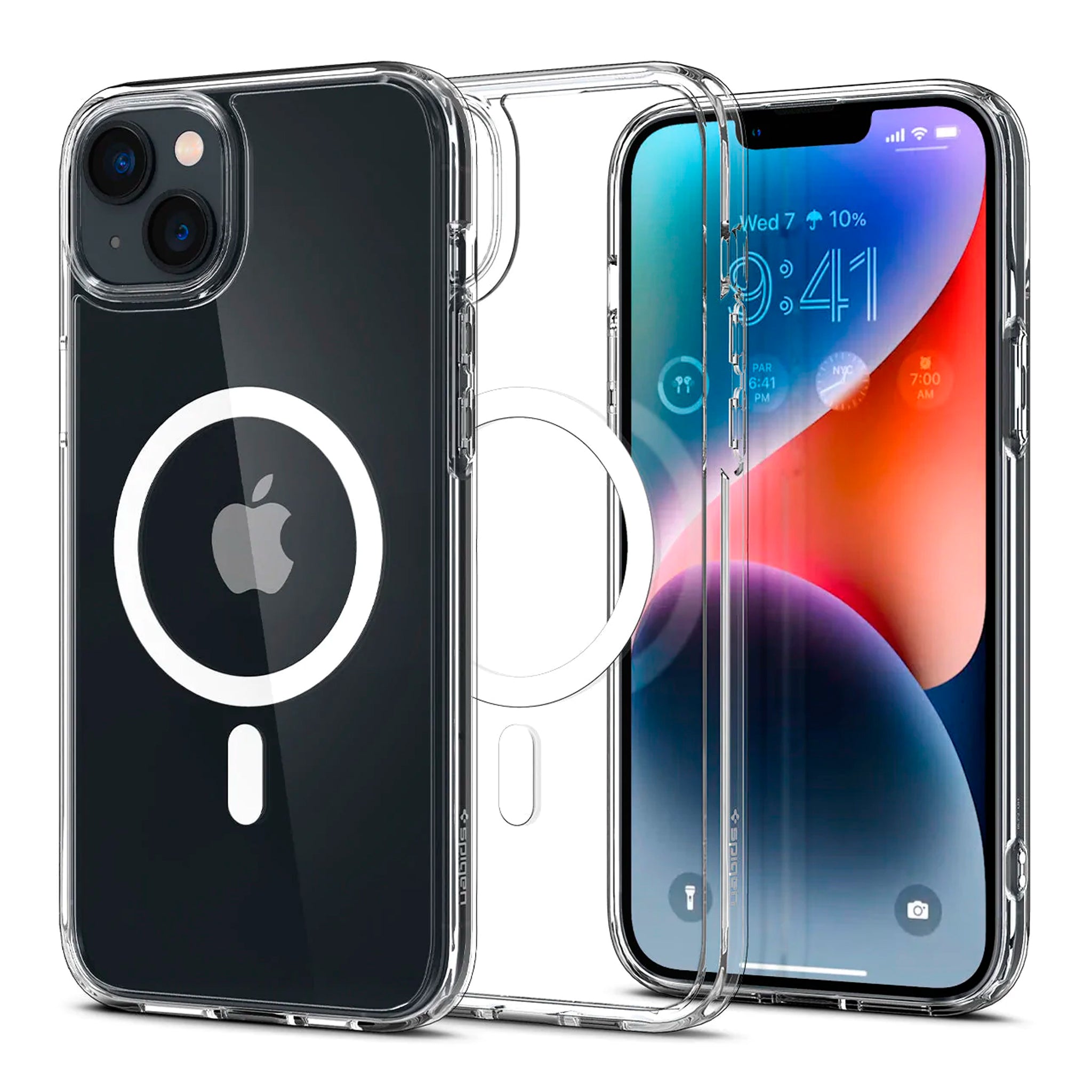 Spigen - Crystal Hybrid Magsafe Case For Apple Iphone 14 / Iphone 13 - Clear