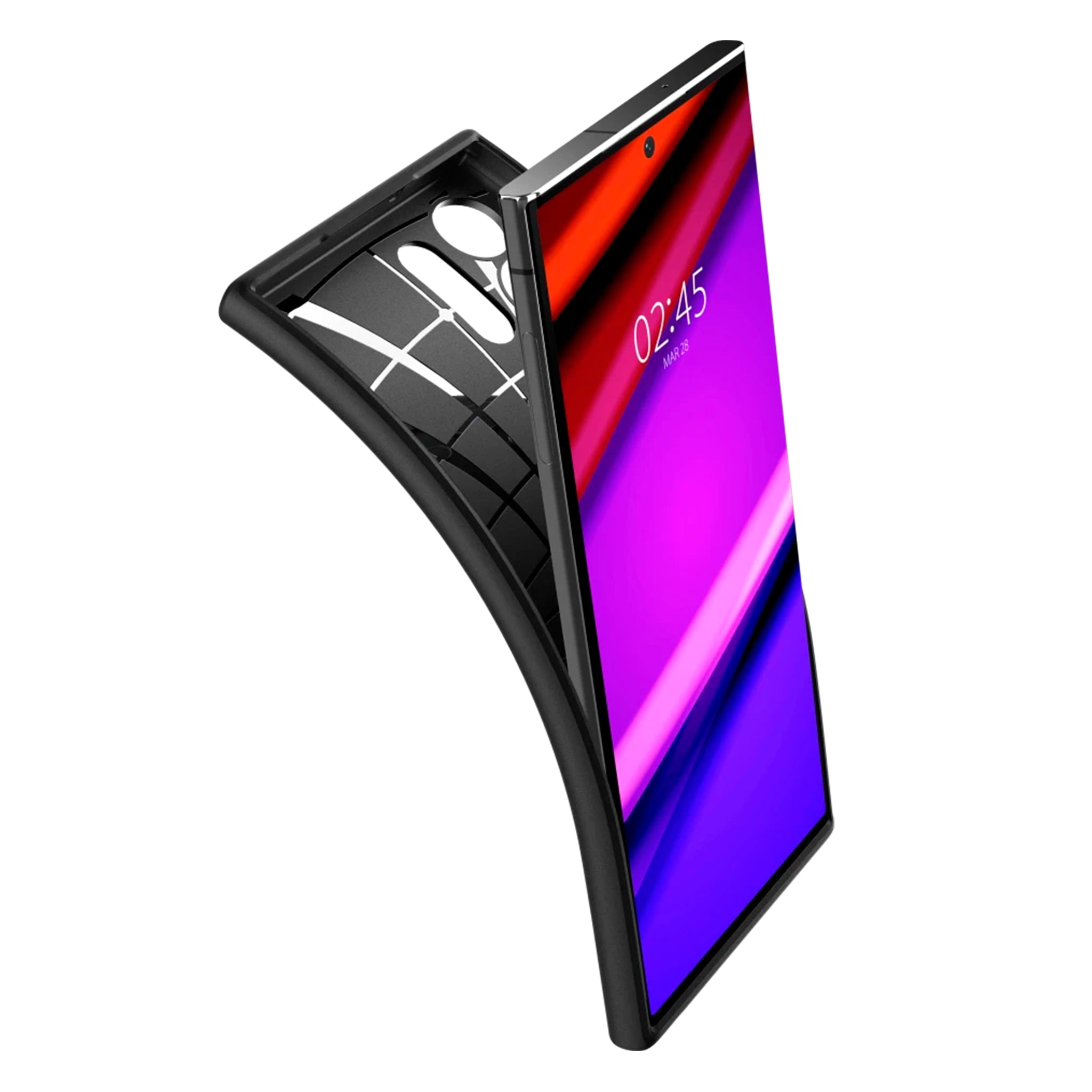 Spigen - Core Armor Matte Case For Samsung Galaxy S23 Ultra - Black