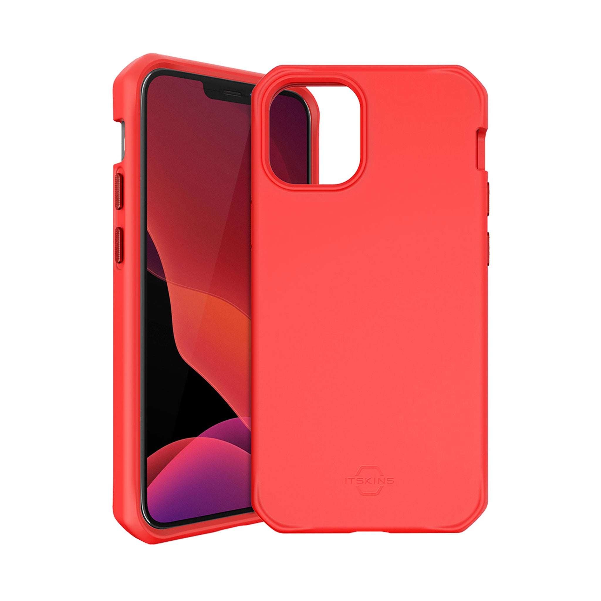 Itskins - Hybrid Silk Case For Apple Iphone 12 Mini - Coral