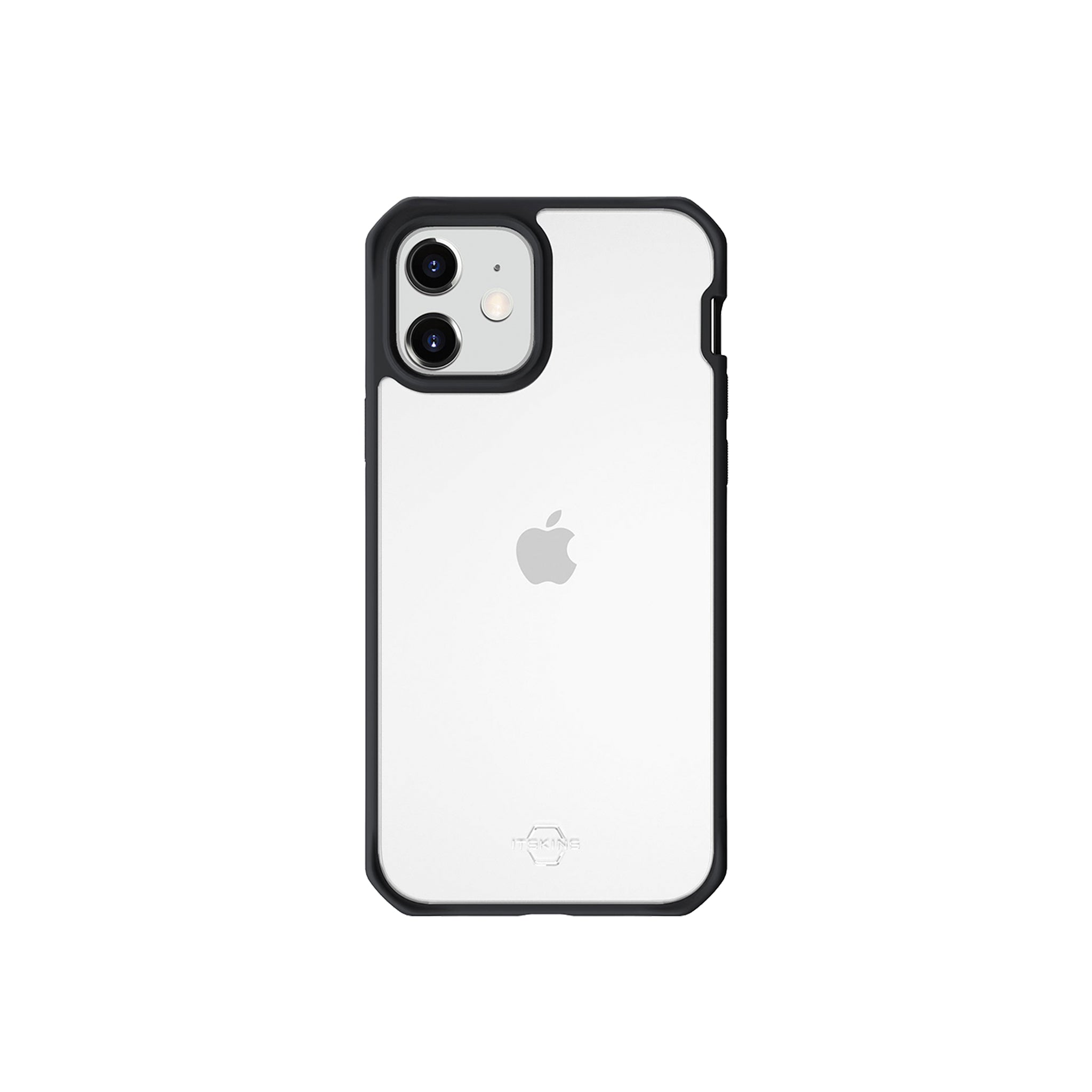 Itskins - Hybrid Solid Case For Apple Iphone 12 Mini - Black And Transparent