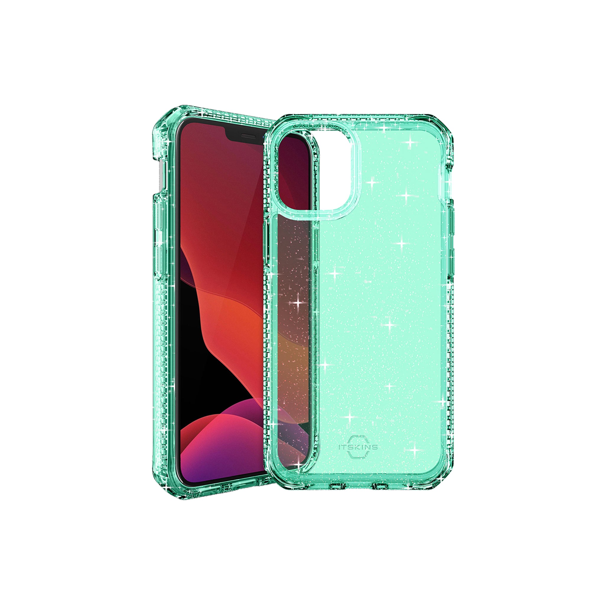 Itskins - Hybrid Spark Case For Apple Iphone 12 Mini - Tiffany Green