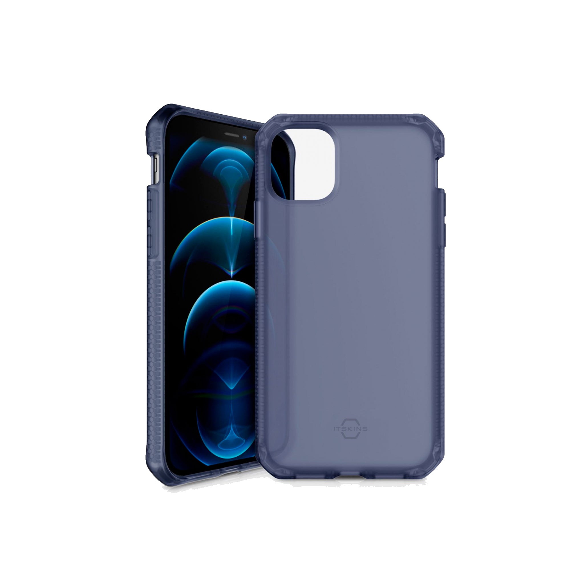 Itskins - Spectrum Clear Case For Apple Iphone 12 Mini - Deep Blue