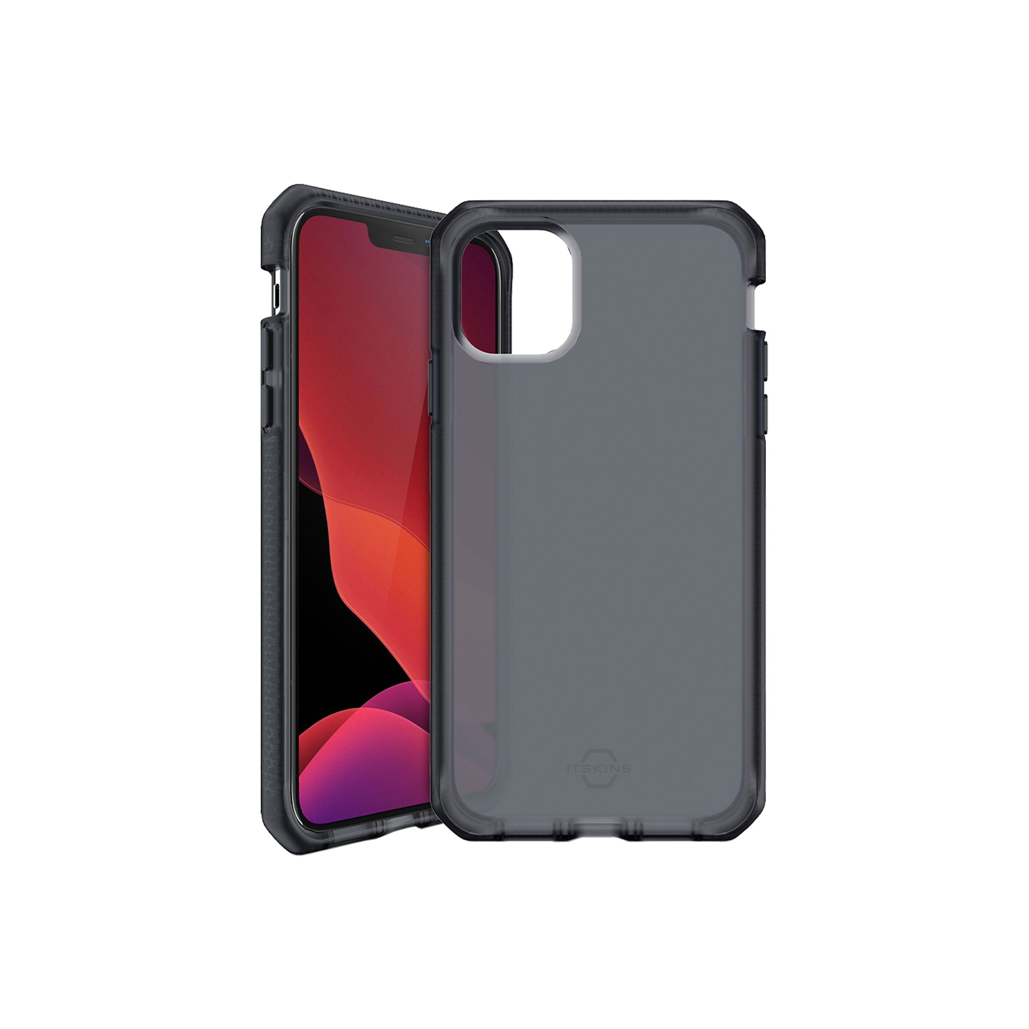 Itskins - Supreme Frost Case For Apple Iphone 12 Mini - Grey And Black