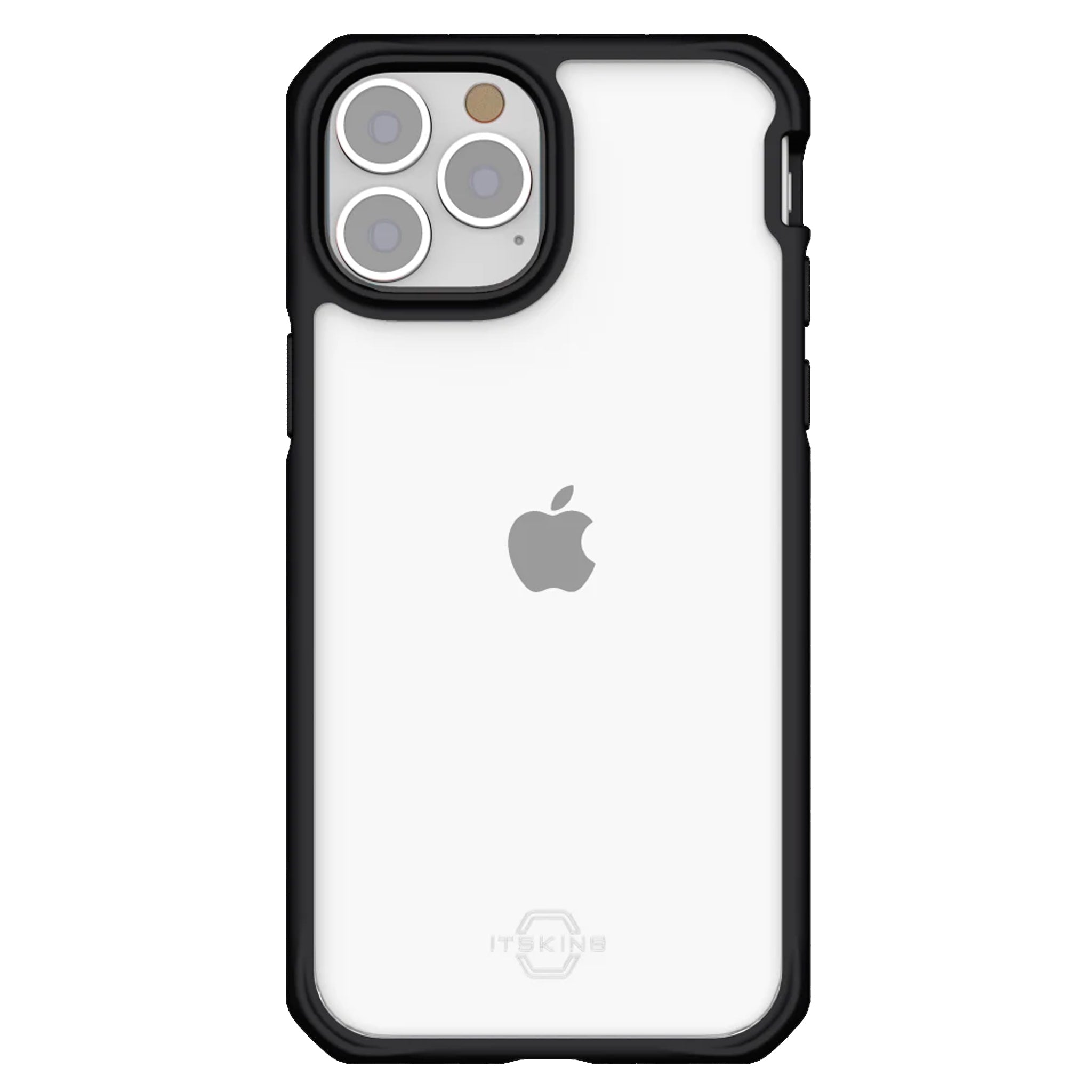 Itskins - Hybrid Solid Case For Apple Iphone 13 Pro Max / 12 Pro Max - Black And Transparent