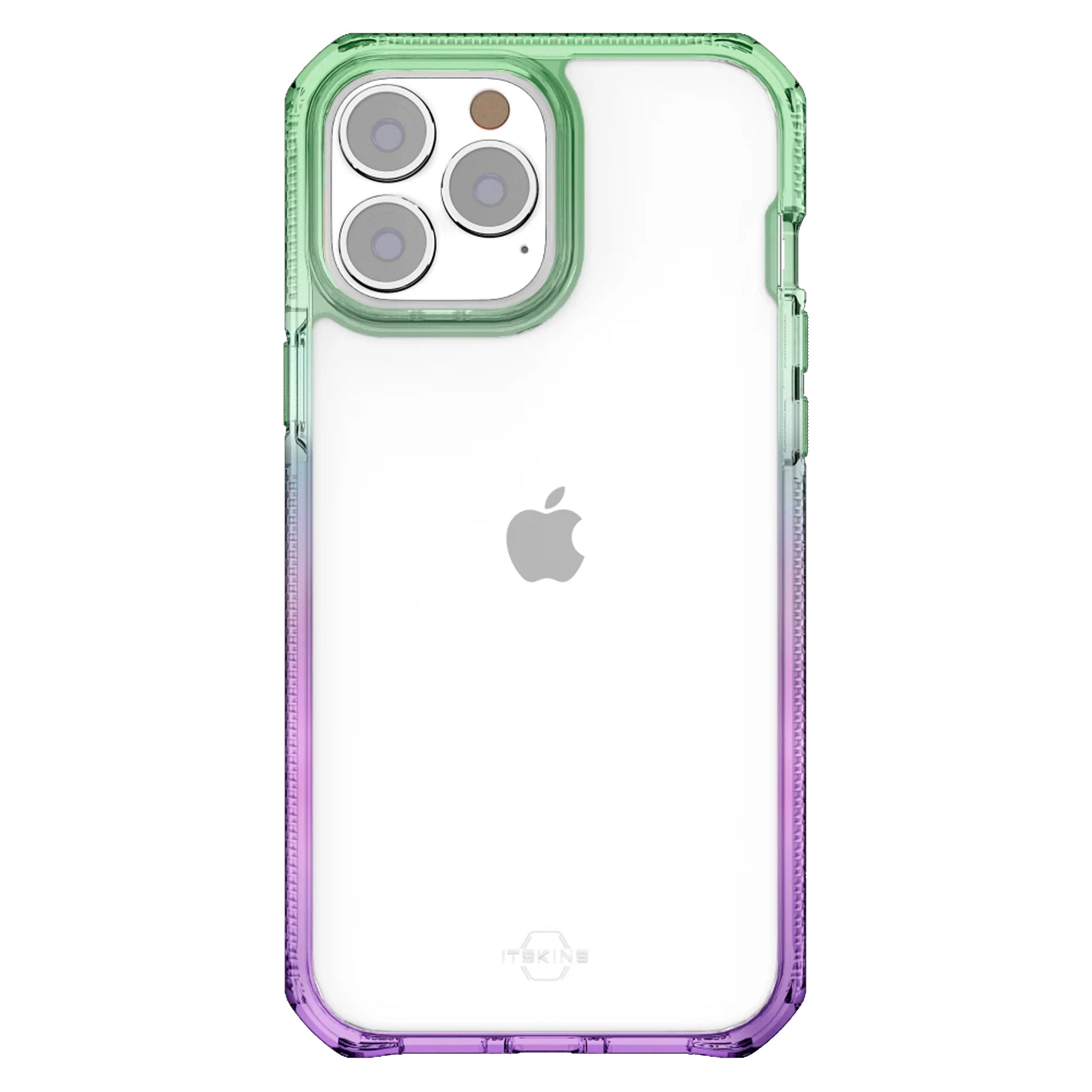 Itskins - Supreme Prism Case For Apple Iphone 13 Pro Max / 12 Pro Max - Light Green And Light Purple