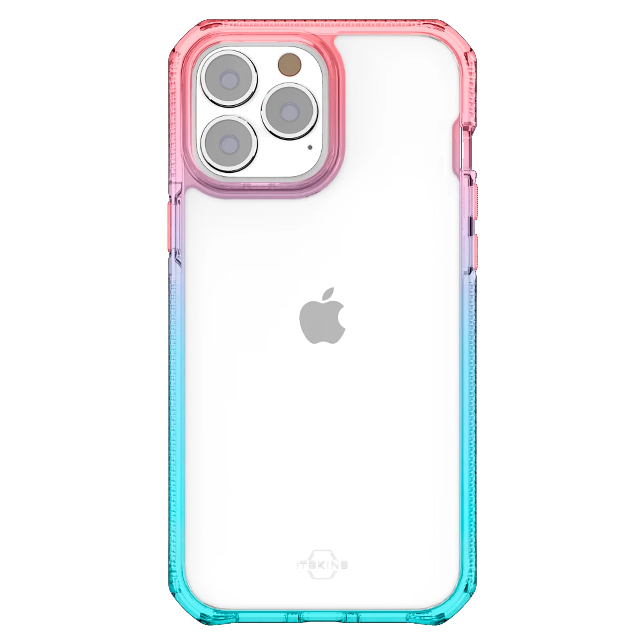 Itskins - Supreme Prism Case For Apple Iphone 13 Pro Max / 12 Pro Max - Light Pink And Light Blue