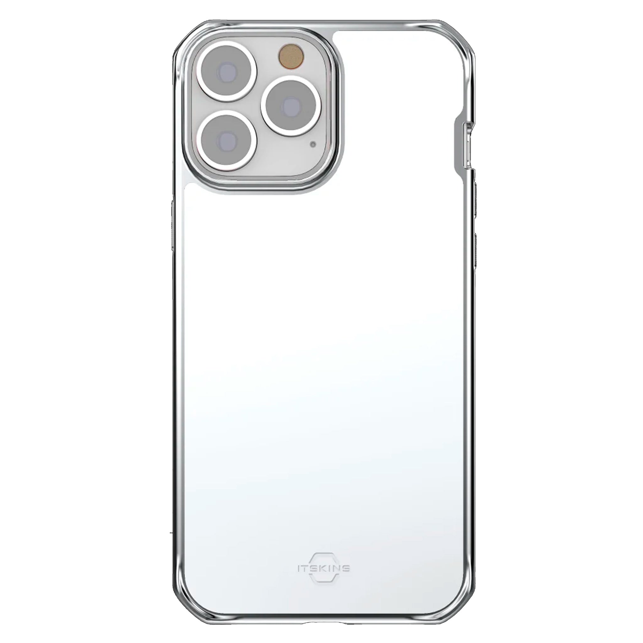 Itskins - Hybrid Glass Case For Apple Iphone 13 - Silver