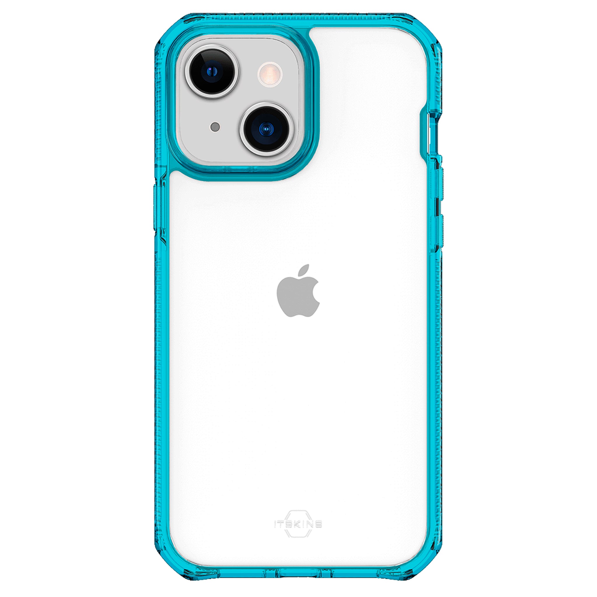 Itskins - Supreme Clear Case For Apple Iphone 13 - Light Blue And Transparent