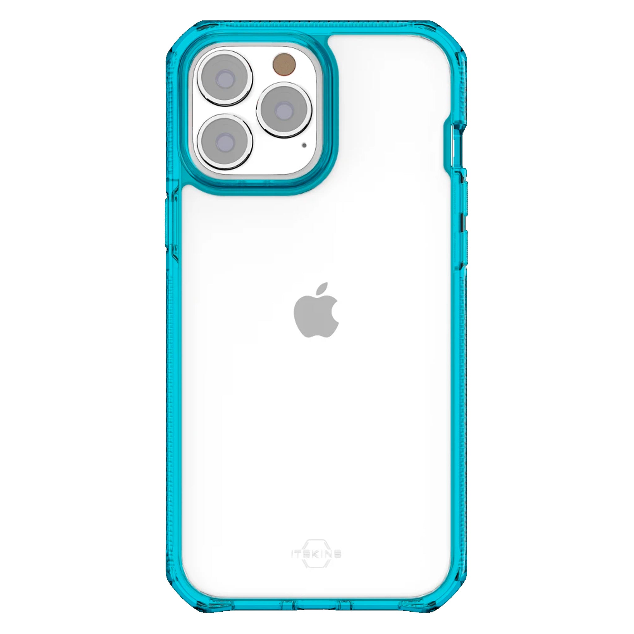 Itskins - Supreme Clear Case For Apple Iphone 13 Pro - Light Blue And Transparent
