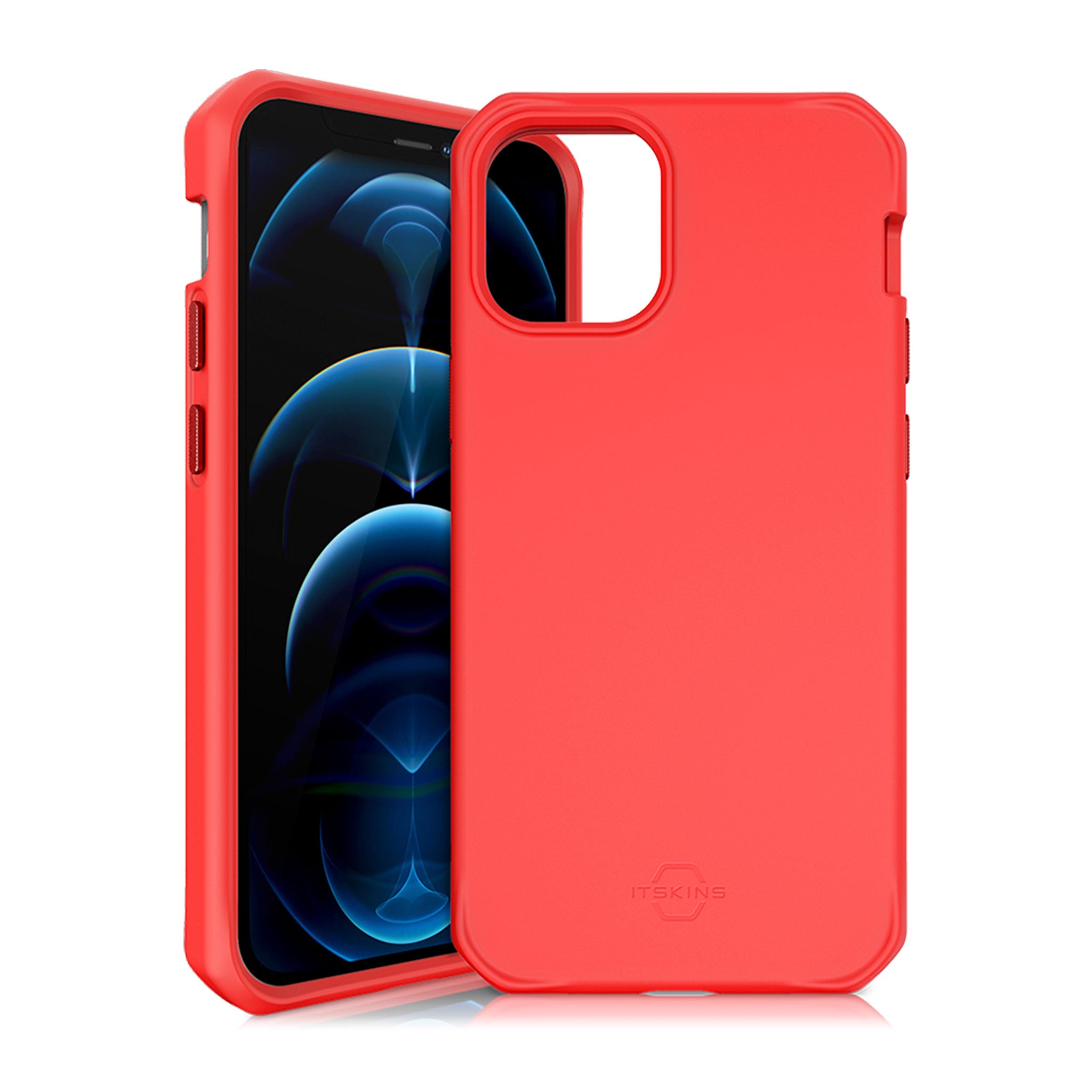 Itskins - Hybrid Silk Case For Apple Iphone 12 / 12 Pro - Coral