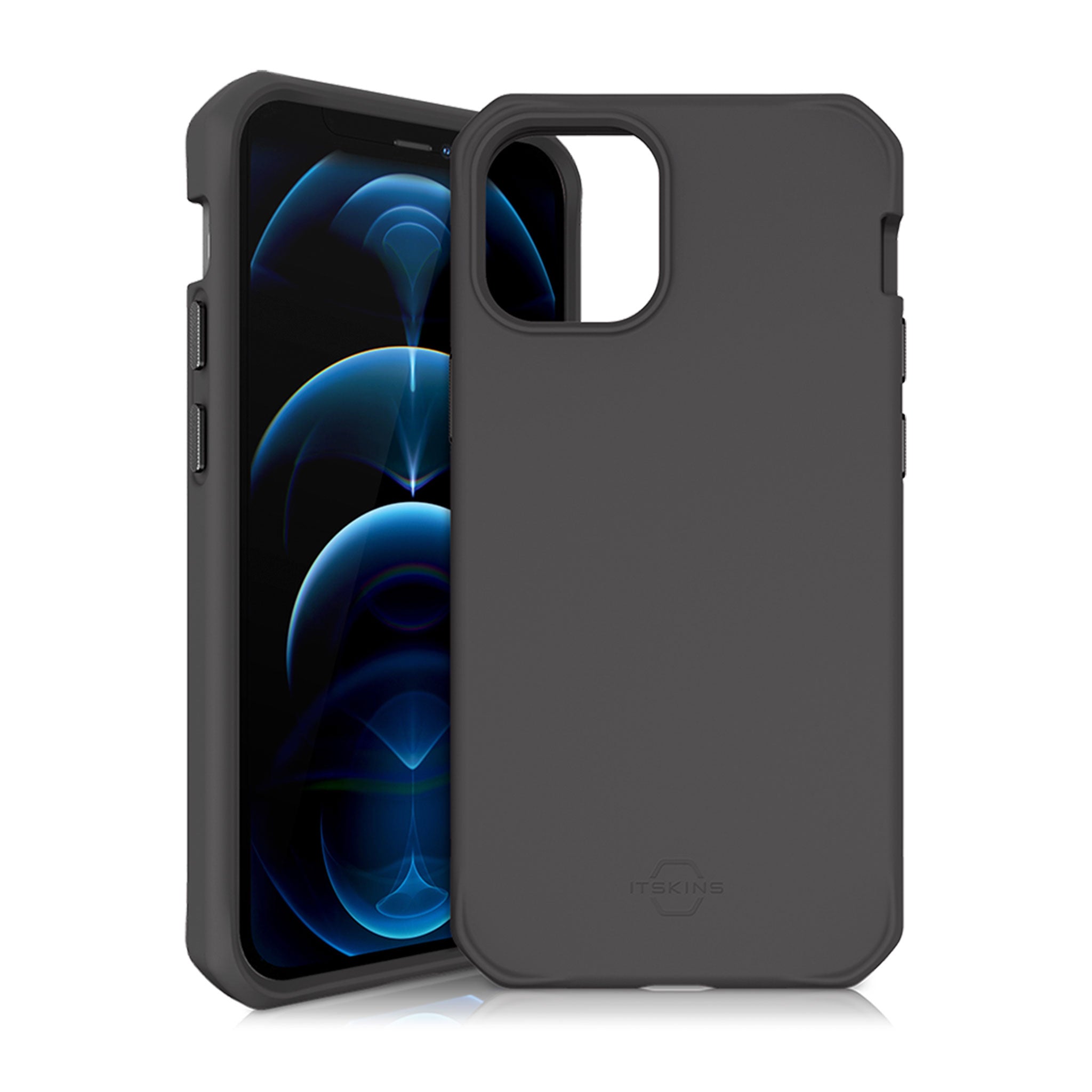 Itskins - Hybrid Silk Case For Apple Iphone 12 / 12 Pro - Grey