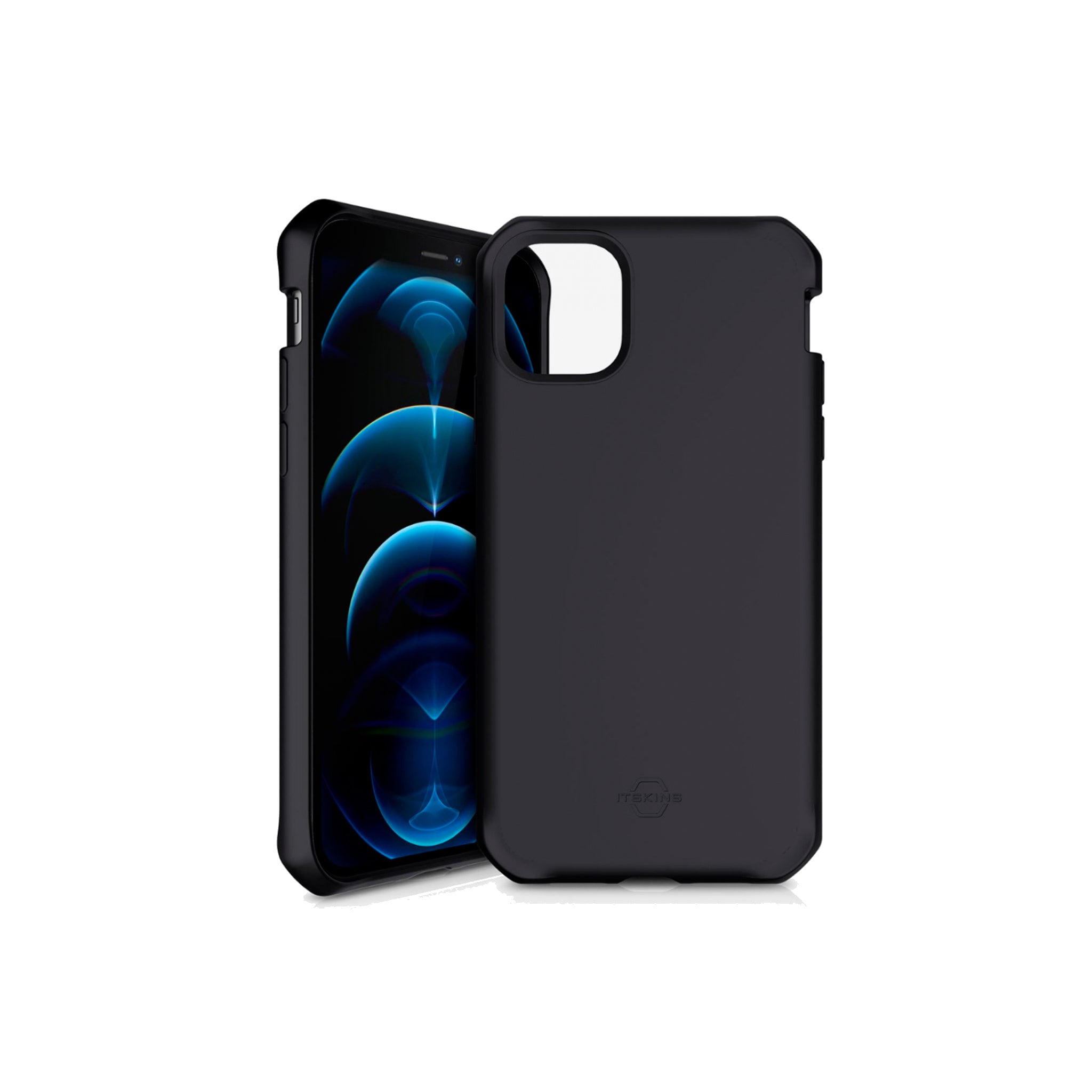 Itskins - Spectrum Solid Case For Apple Iphone 12 / 12 Pro - Black