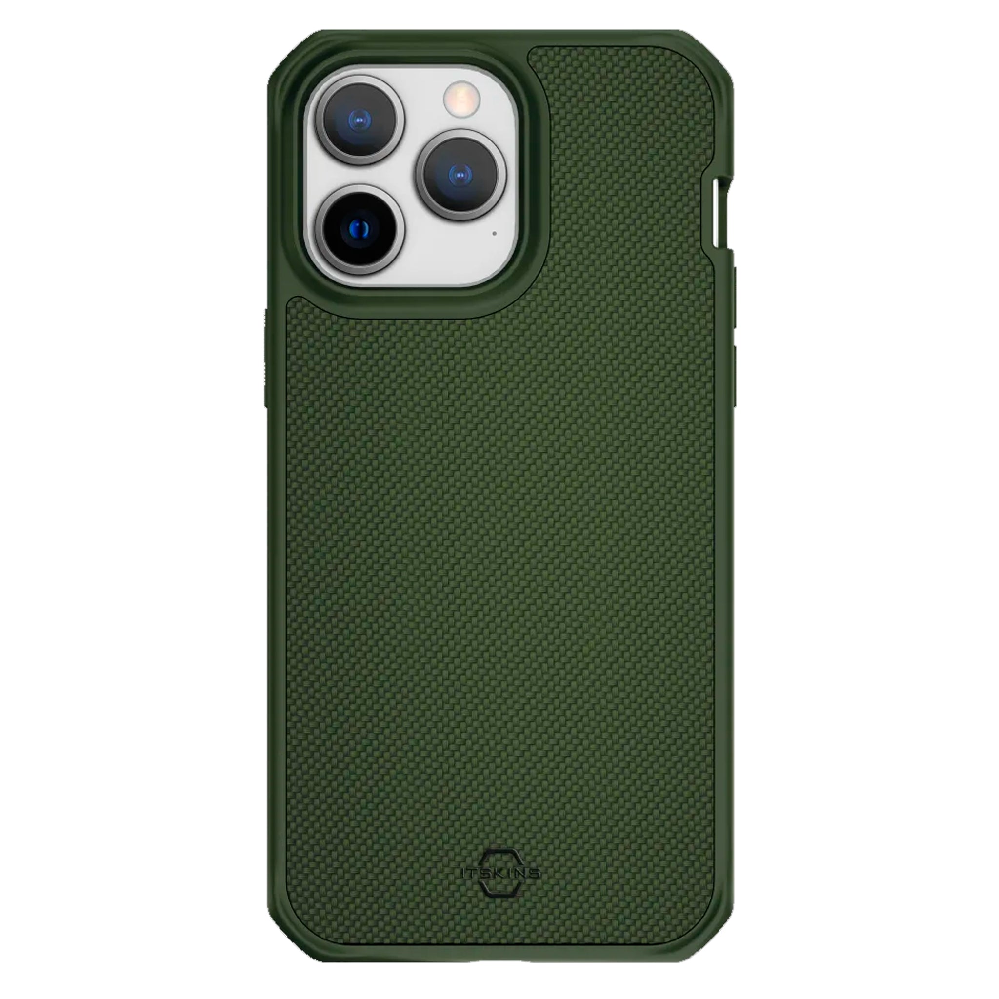 Itskins - Ballistic_r Nylon Magsafe Case For Apple Iphone 14 Pro Max - Olive Green