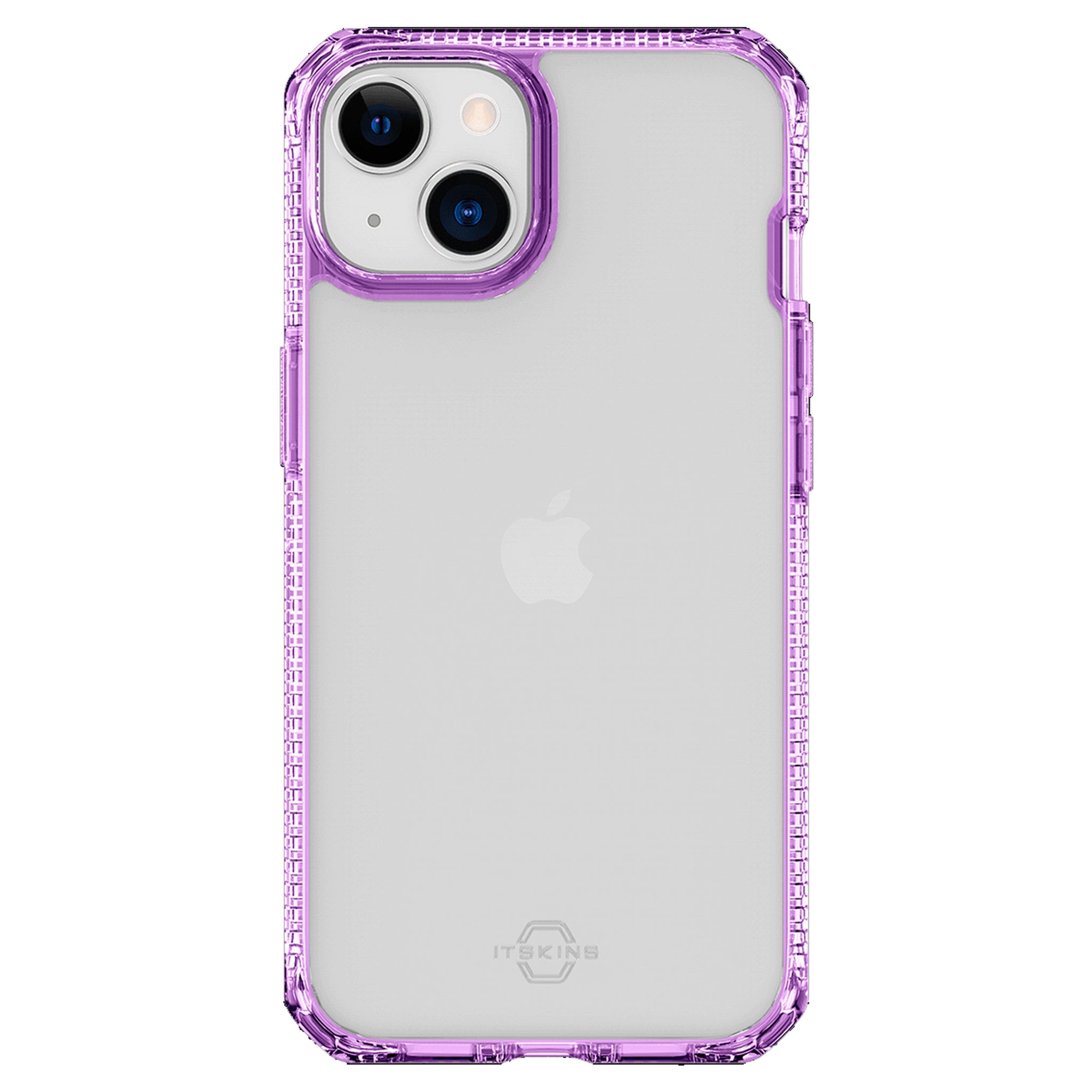 Itskins - Hybrid_r Clear Case For Apple Iphone 14 / Iphone 13 - Light Purple And Transparent