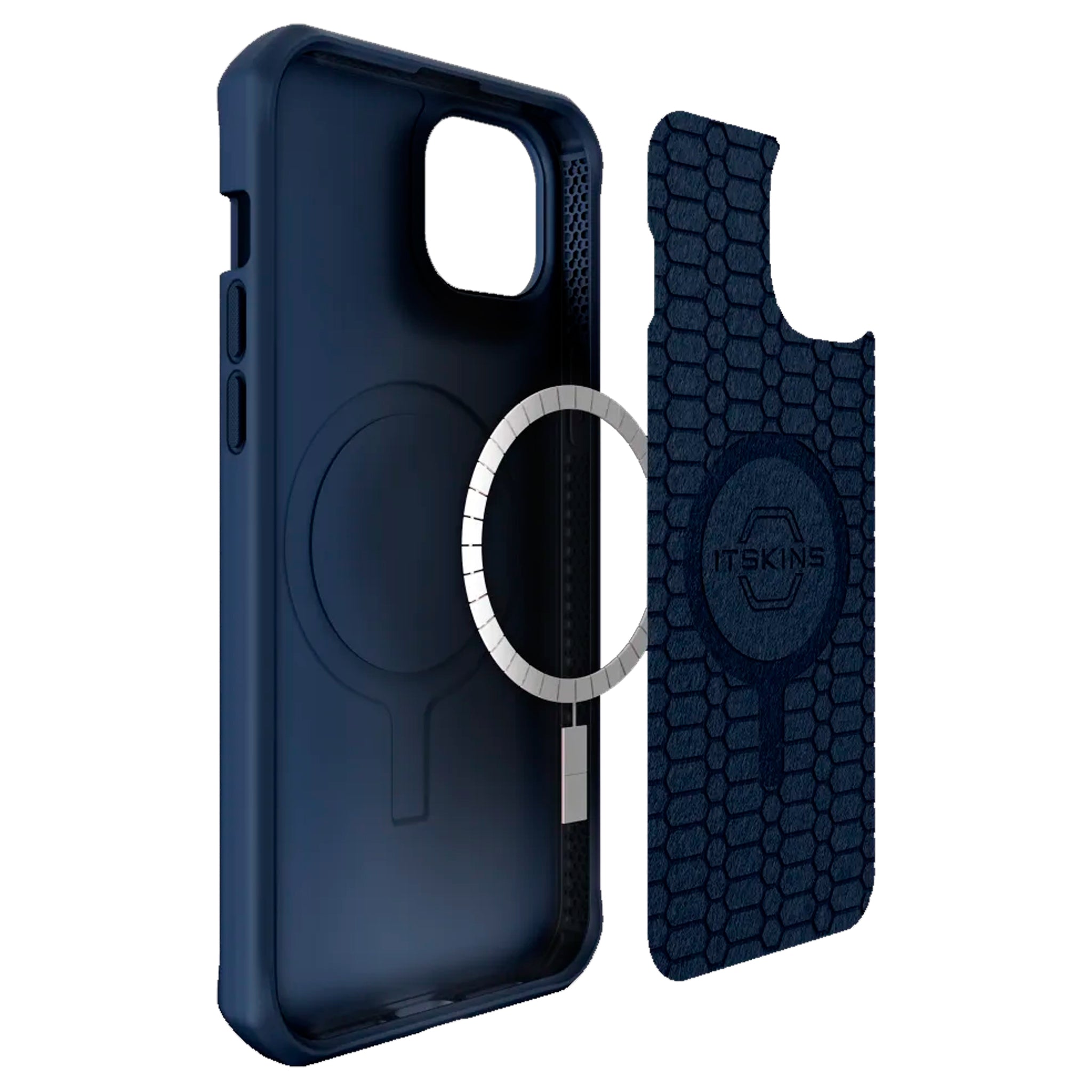 Itskins - Ballistic_r Nylon Magsafe Case For Apple Iphone 14 / Iphone 13 - Dark Blue