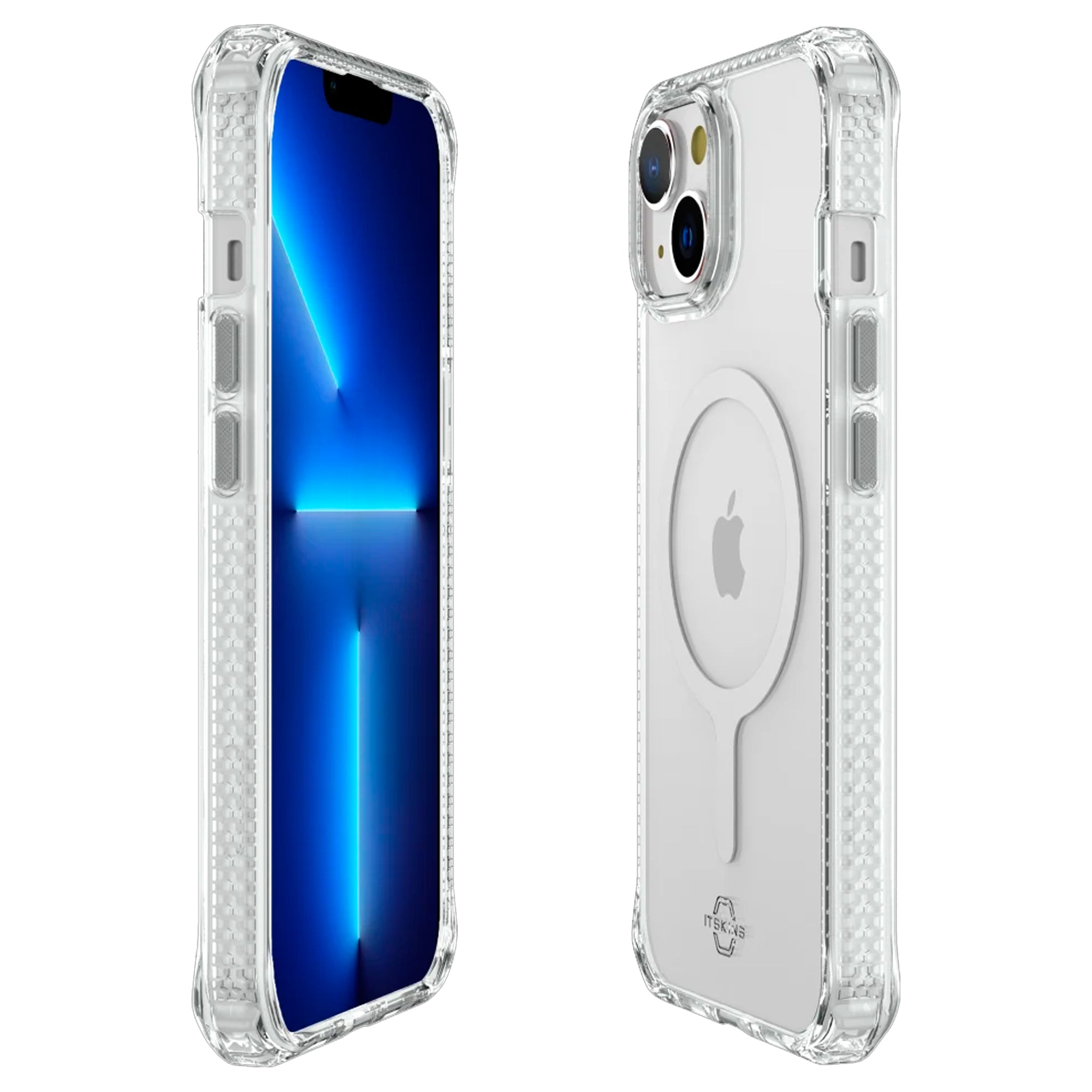 Itskins - Hybrid_r Clear Magsafe Case For Apple Iphone 14 / Iphone 13 - Transparent