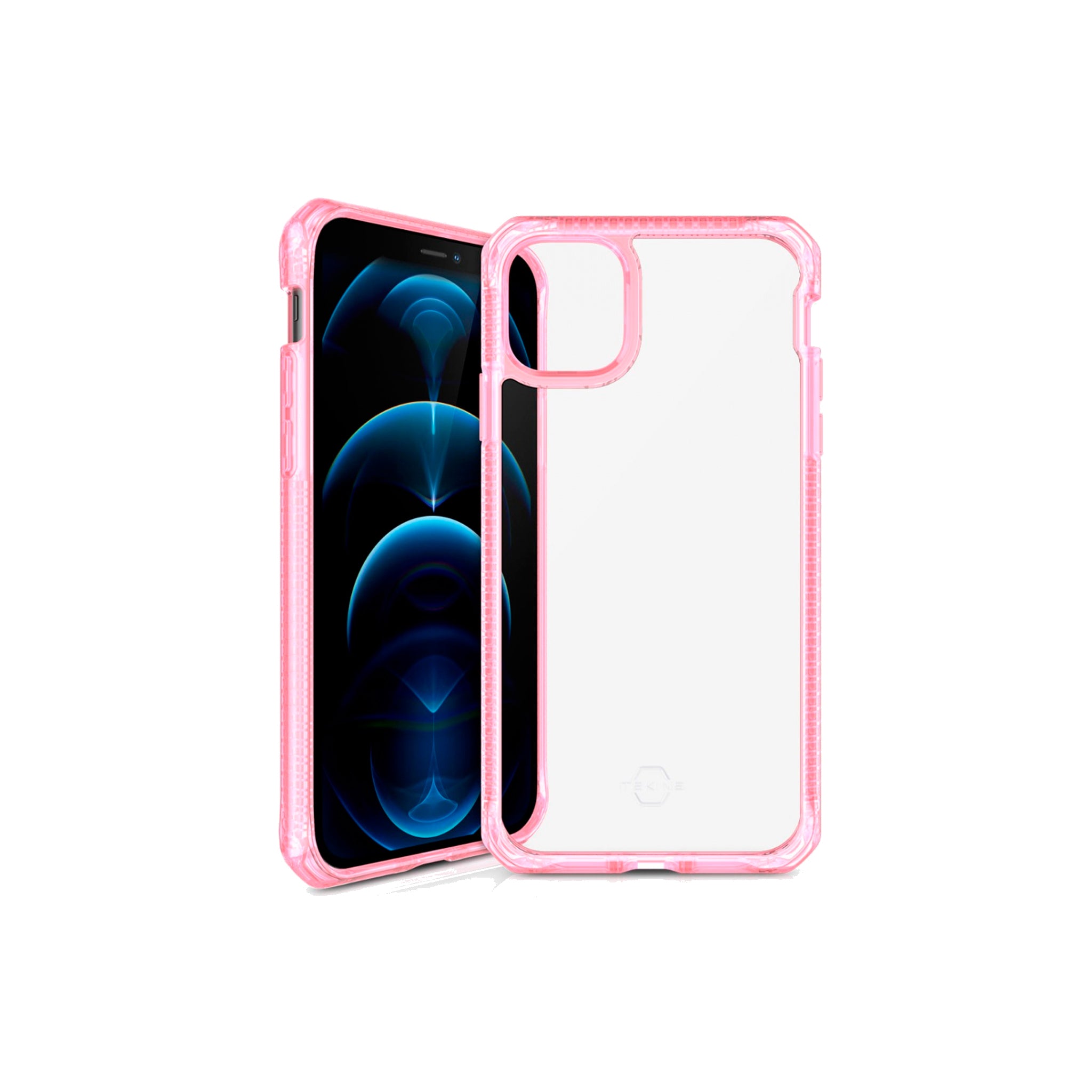 Itskins - Hybrid Clear Case For Apple Iphone 12 Pro Max - Light Pink And Transparent
