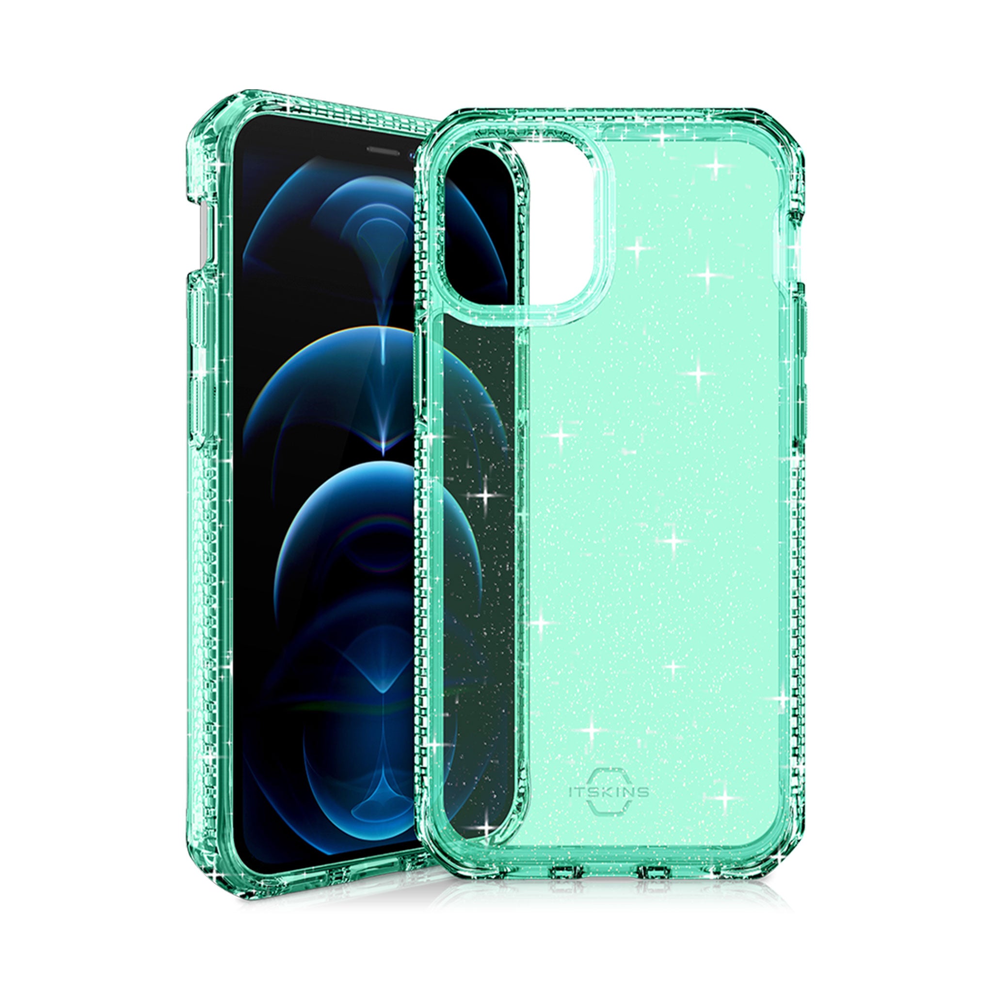 Itskins - Hybrid Spark Case For Apple Iphone 12 Pro Max - Tiffany Green