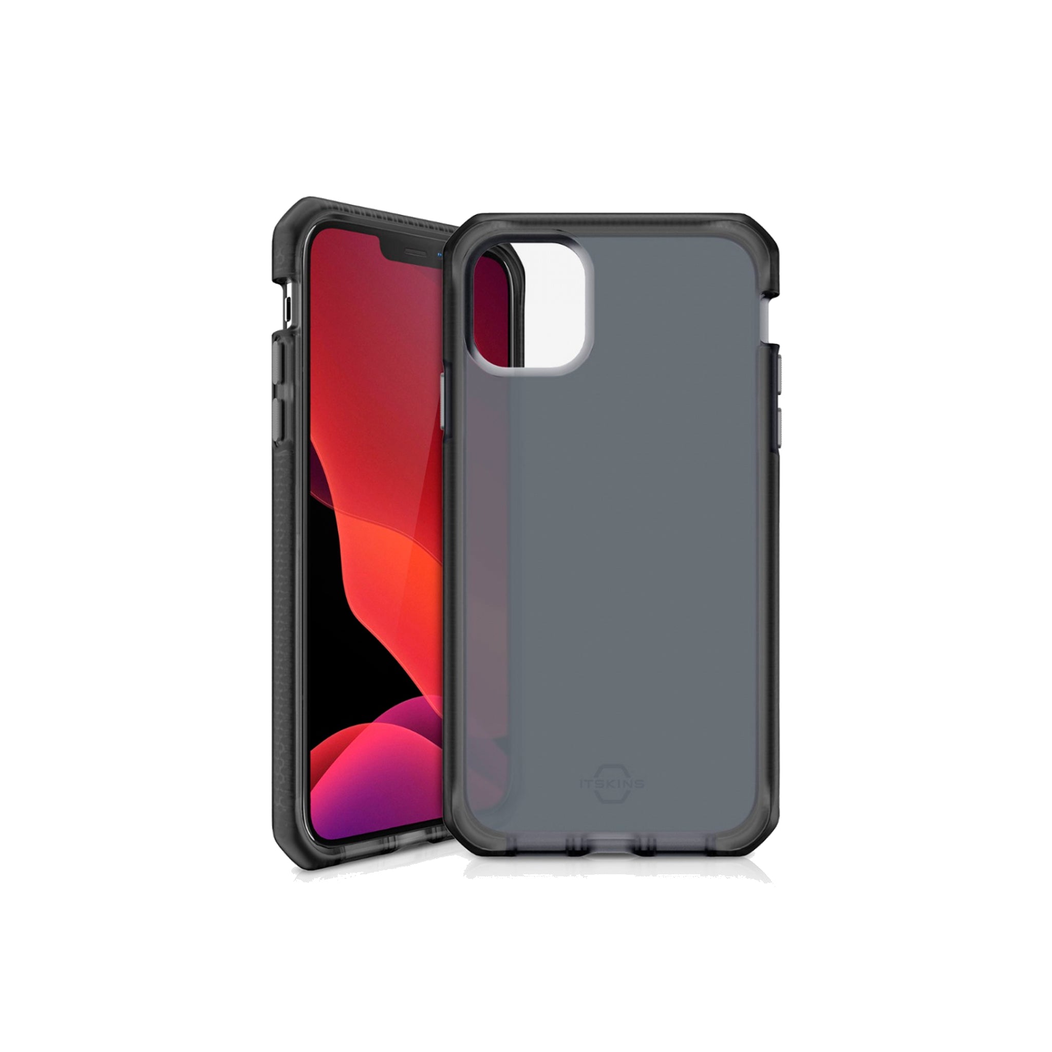 Itskins - Supreme Frost Case For Apple Iphone 12 Pro Max - Grey And Black
