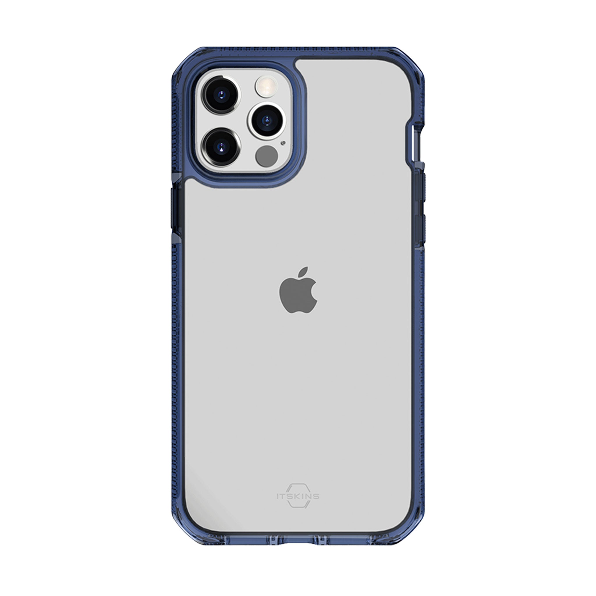 Itskins - Supreme Clear Case For Apple Iphone 12 Pro Max - Deep Blue And Transparent