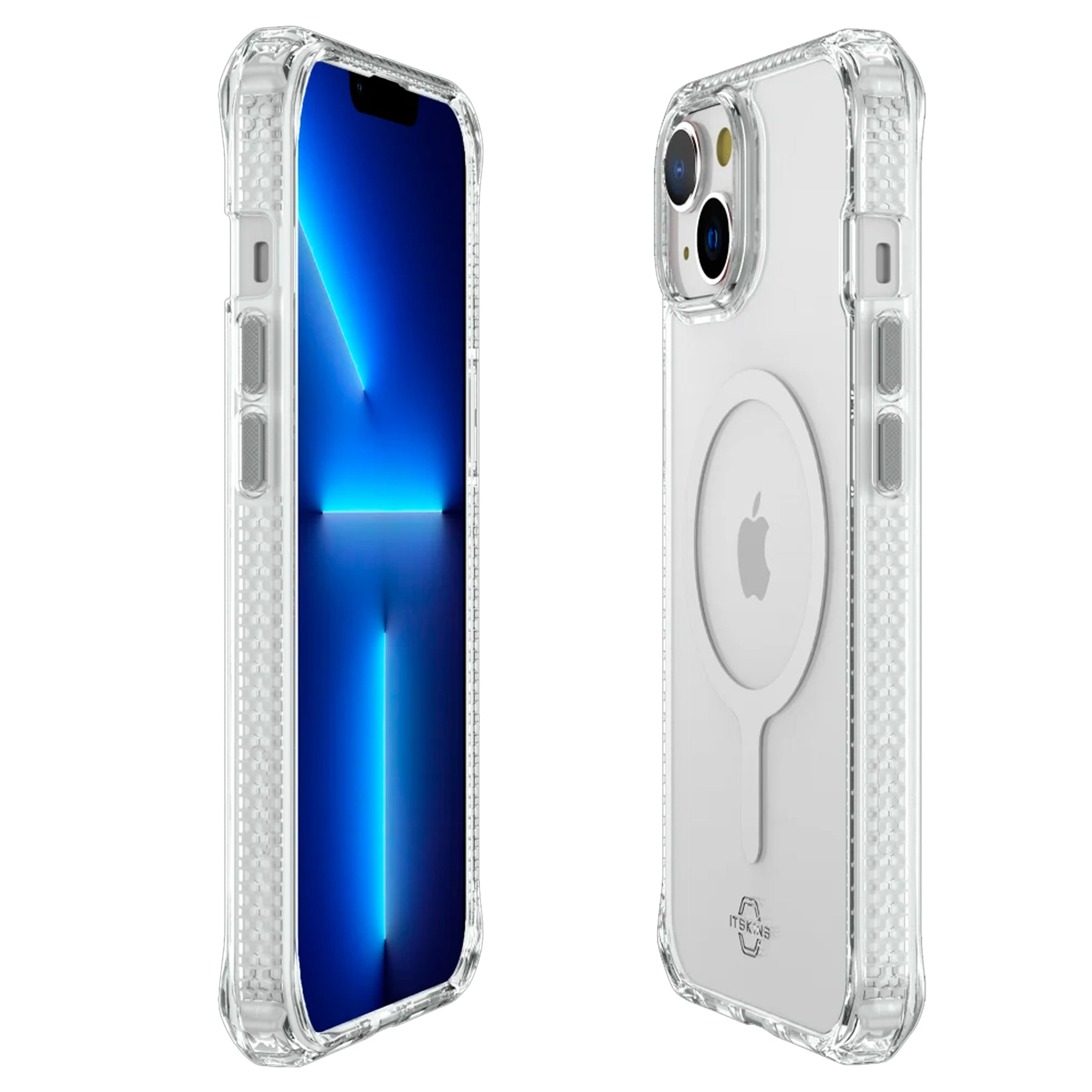 Itskins - Hybrid_r Clear Magsafe Case For Apple Iphone 14 Plus - Transparent