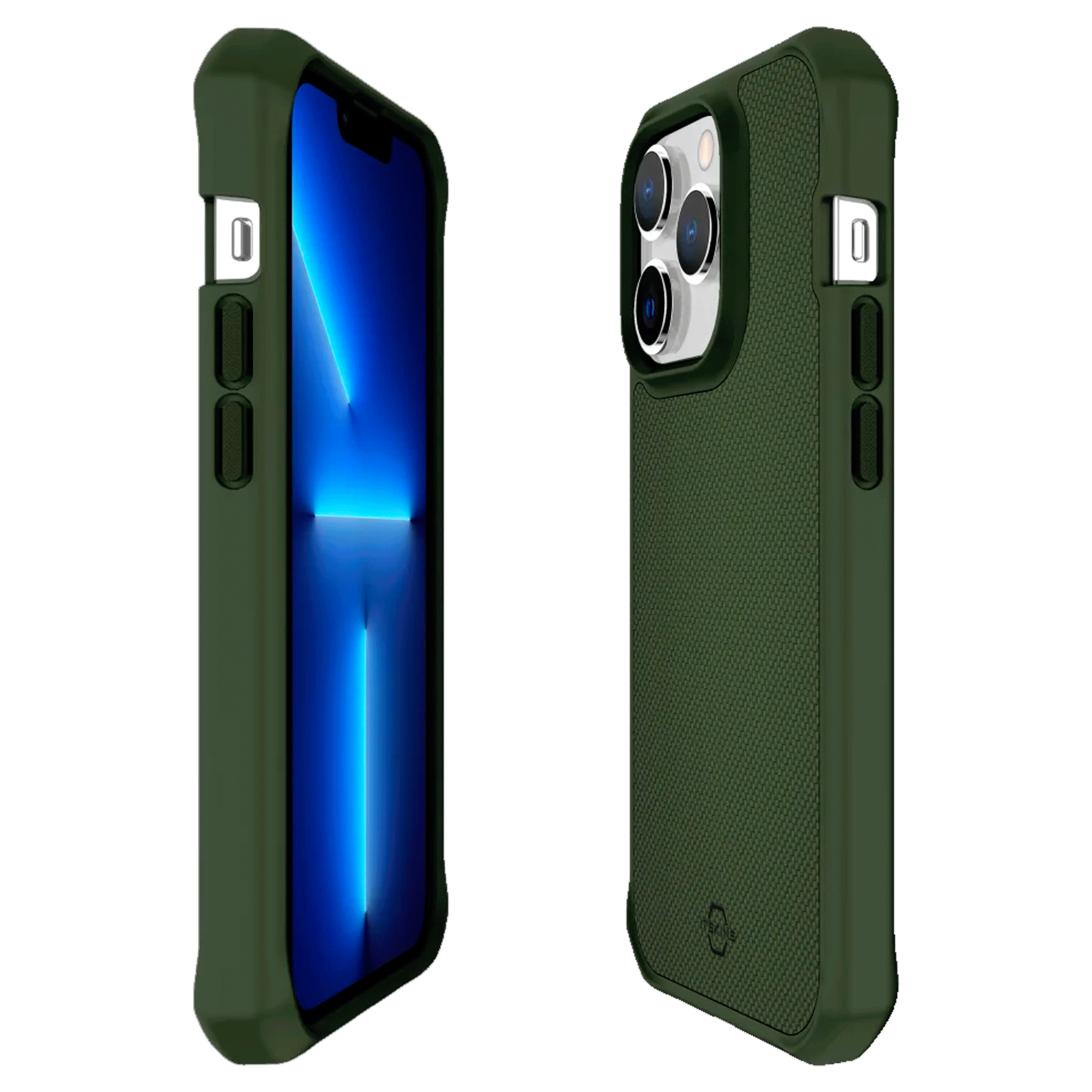 Itskins - Ballistic_r Nylon Magsafe Case For Apple Iphone 14 Pro - Olive Green
