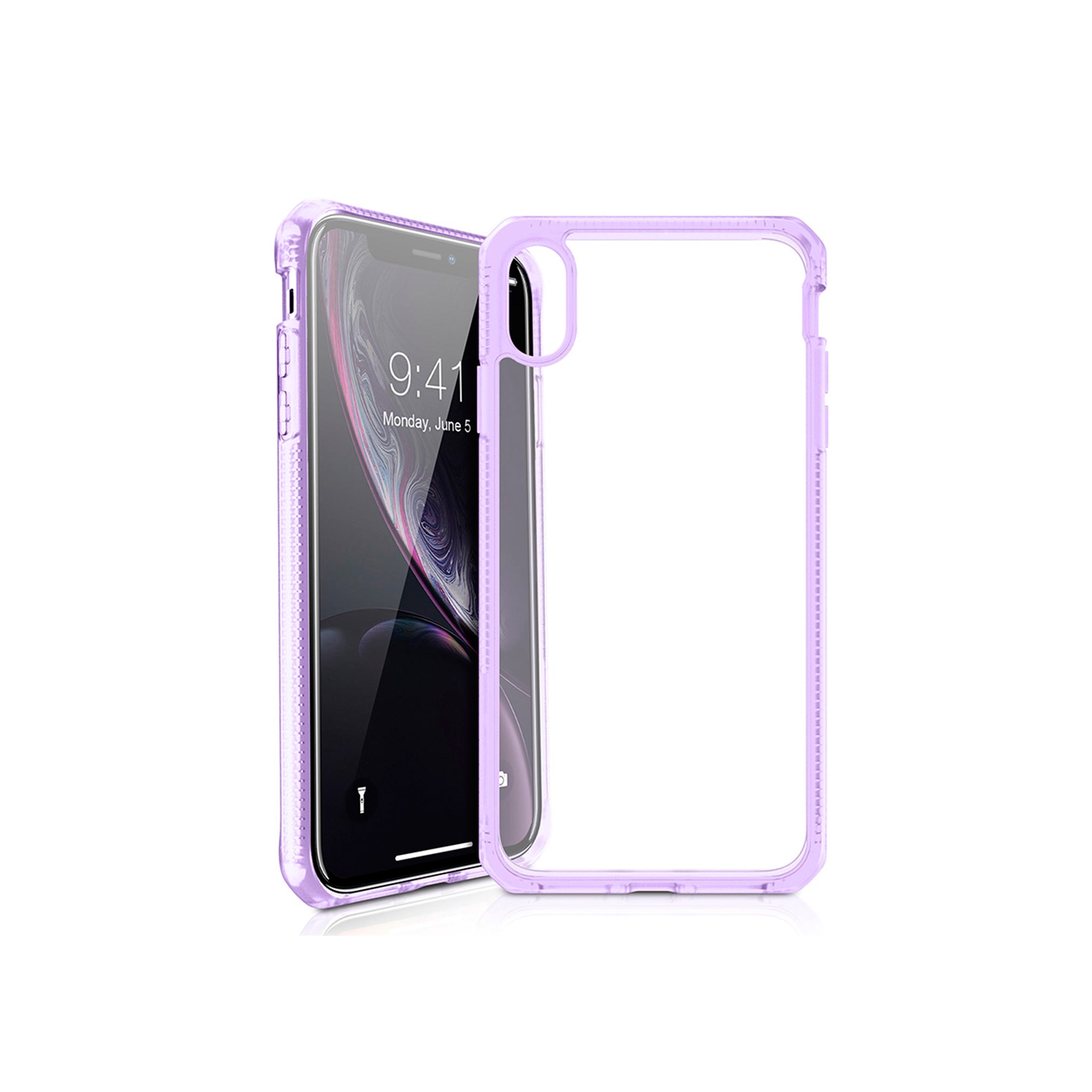Itskins - Hybrid Frost Mkii Case For Apple Iphone Xr - Light Purple And Transparent